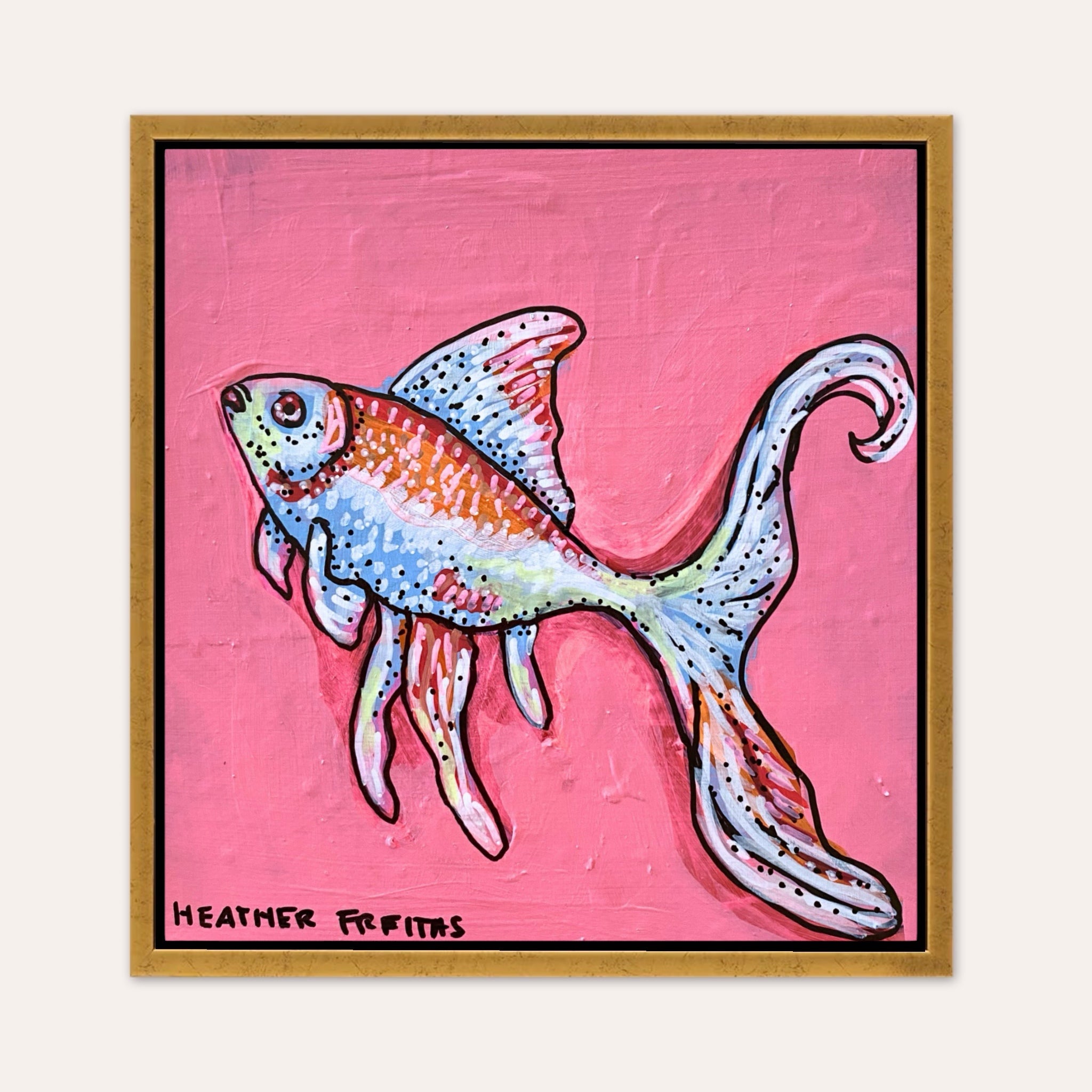 Long Fin Goldfish ( original painting )