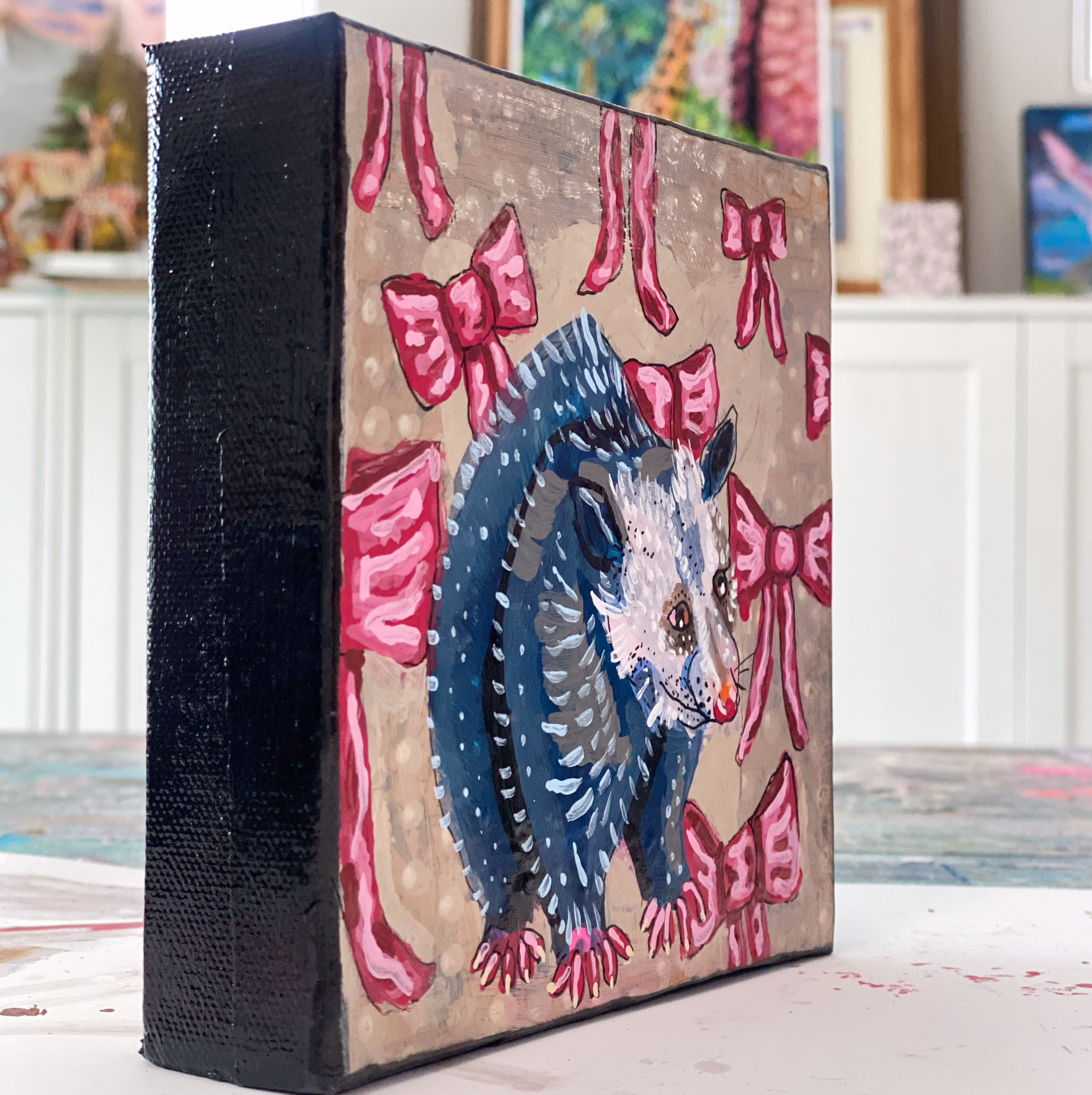 Opossum Bows ( original painting )