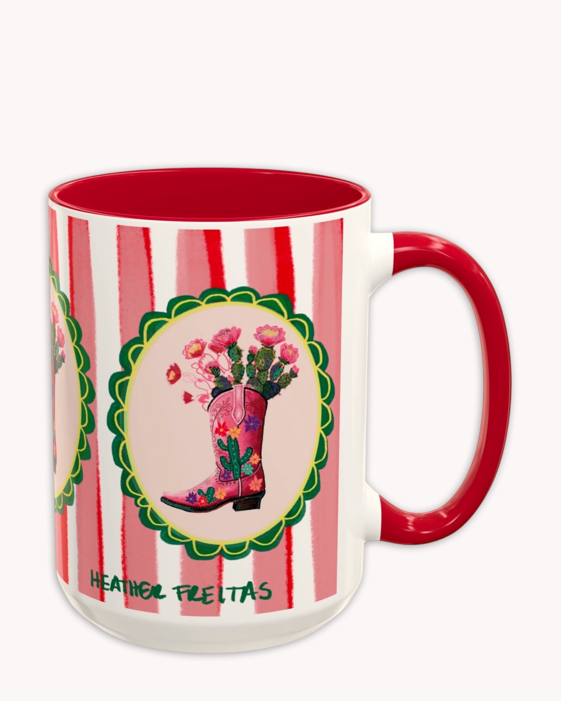 Cowgirl Boot Coffee Mug 15oz