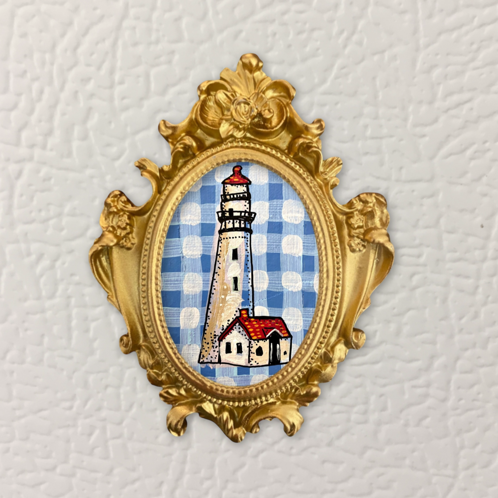 Lighthouse Framed Small Magnet
