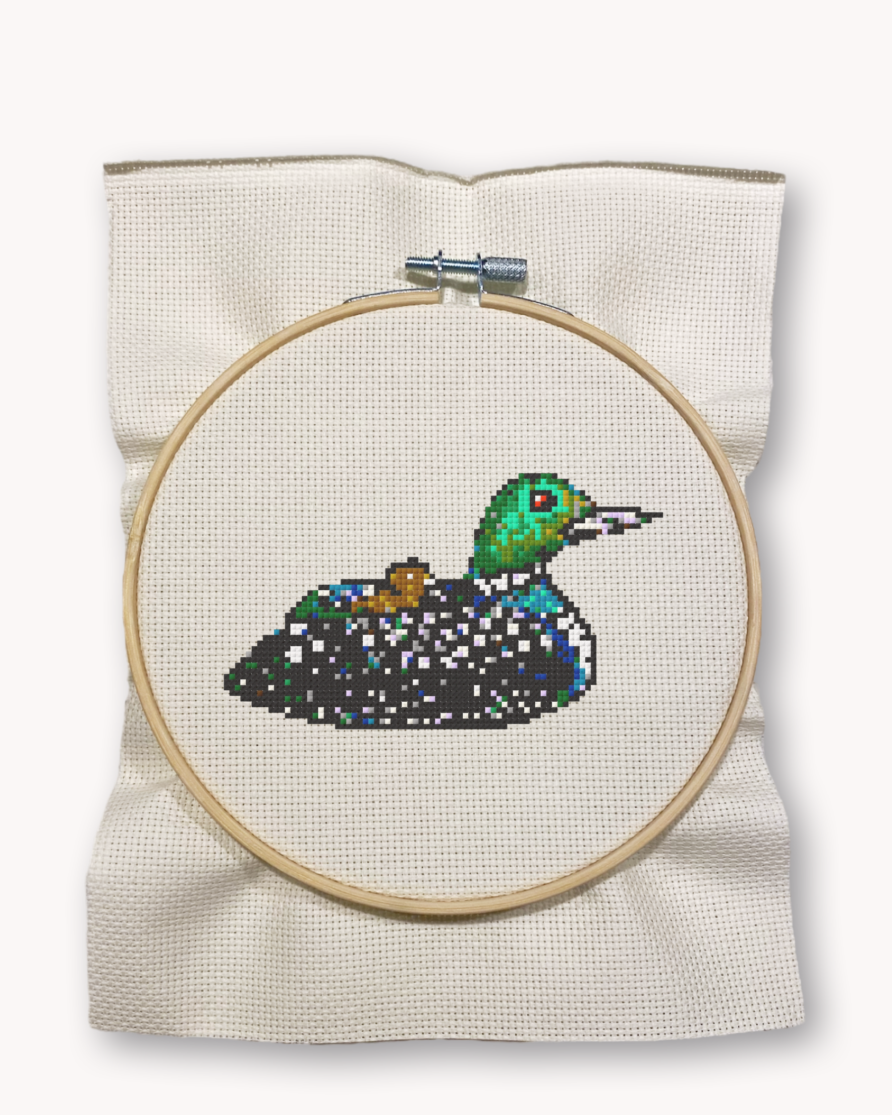 Loon Cross Stitch Kit ( LG 5 inch )