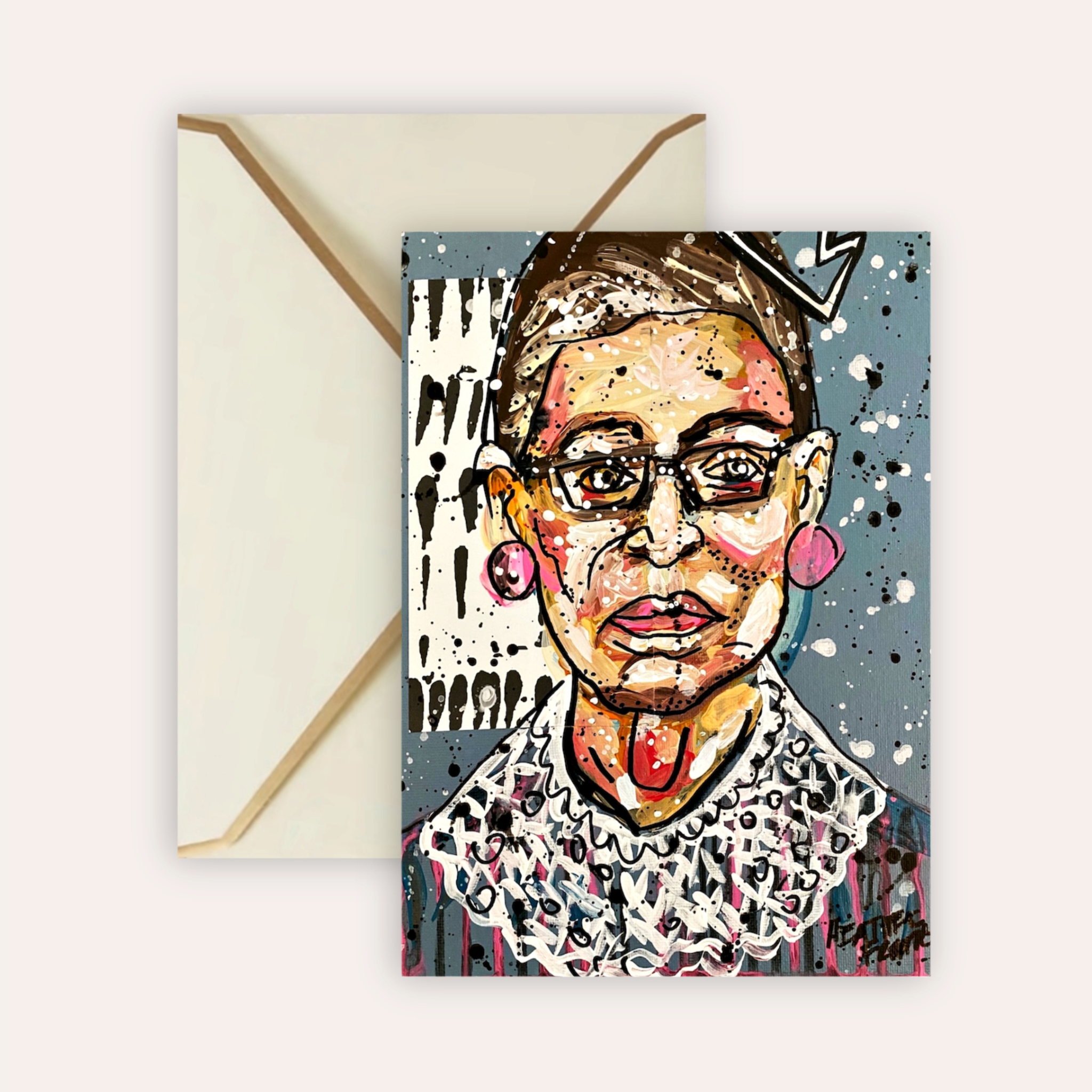 Queen RBG Fine Art Greeting Card