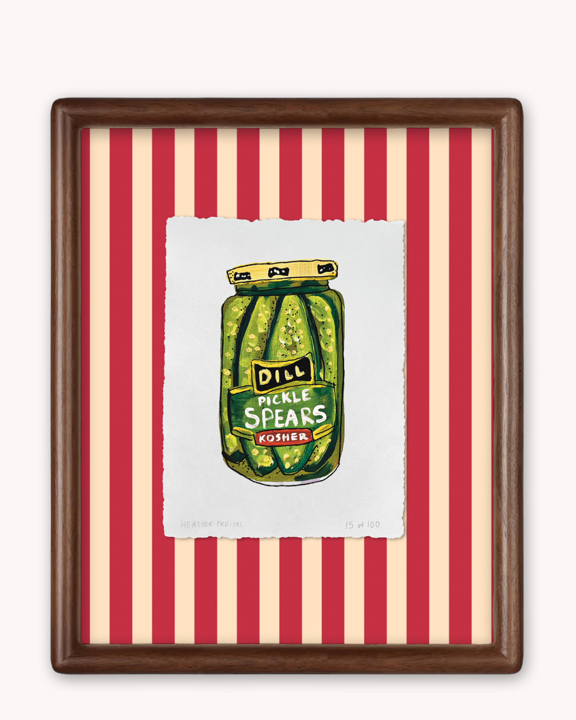 Dill Pickle Spears Limited Edition Framed Print