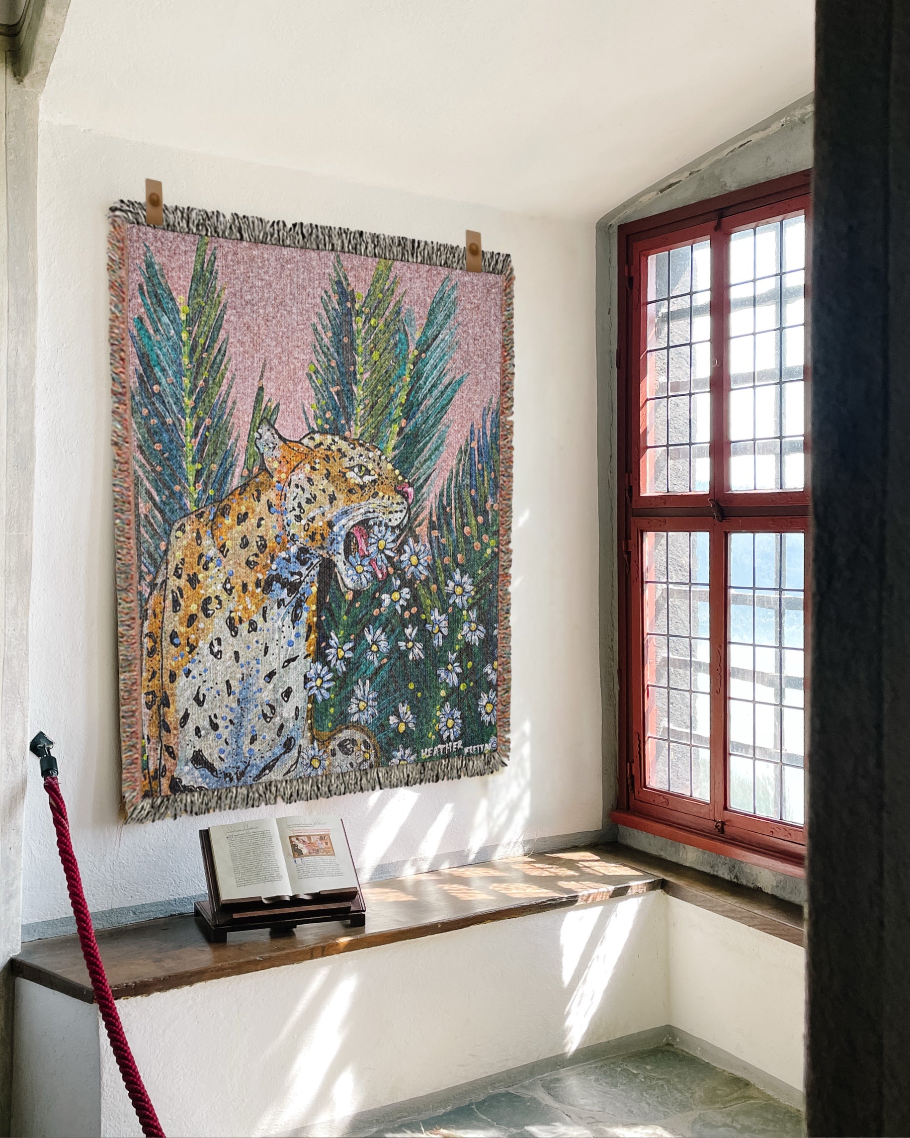 Jaguar Daisy Woven Blanket