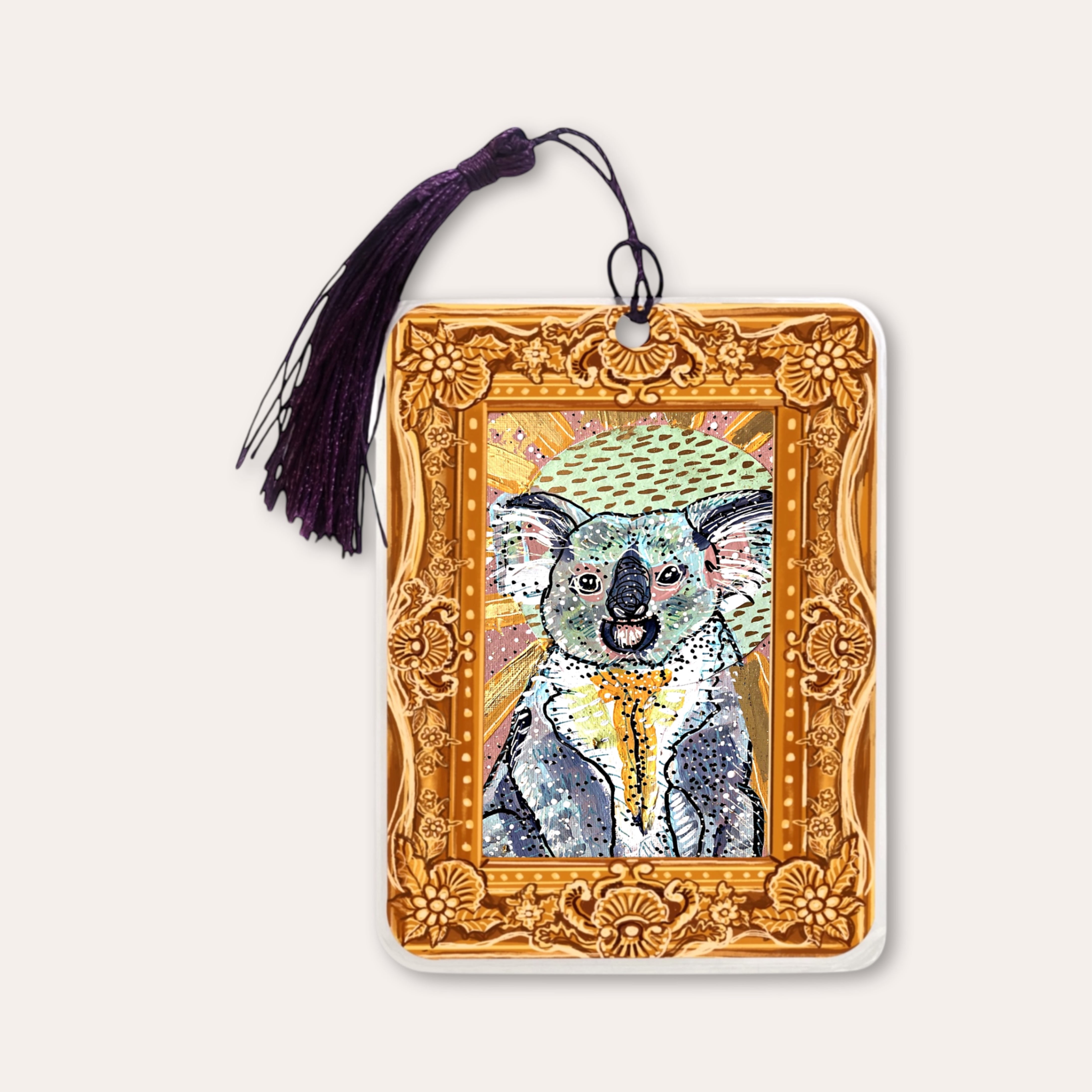 Carole Koala Fine Art Painting Bookmark