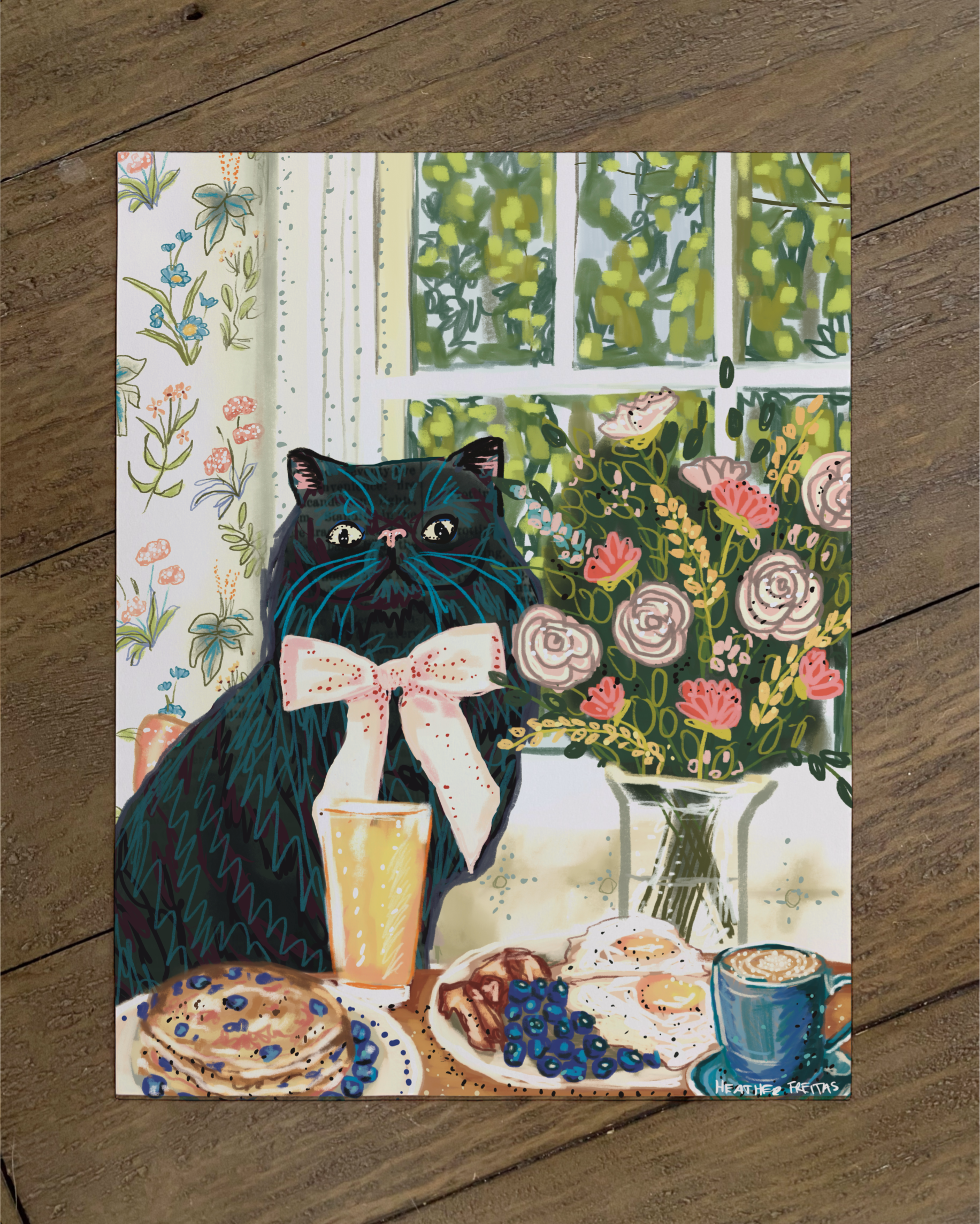 Persain cat - Build Your Pet Portrait Paper Print