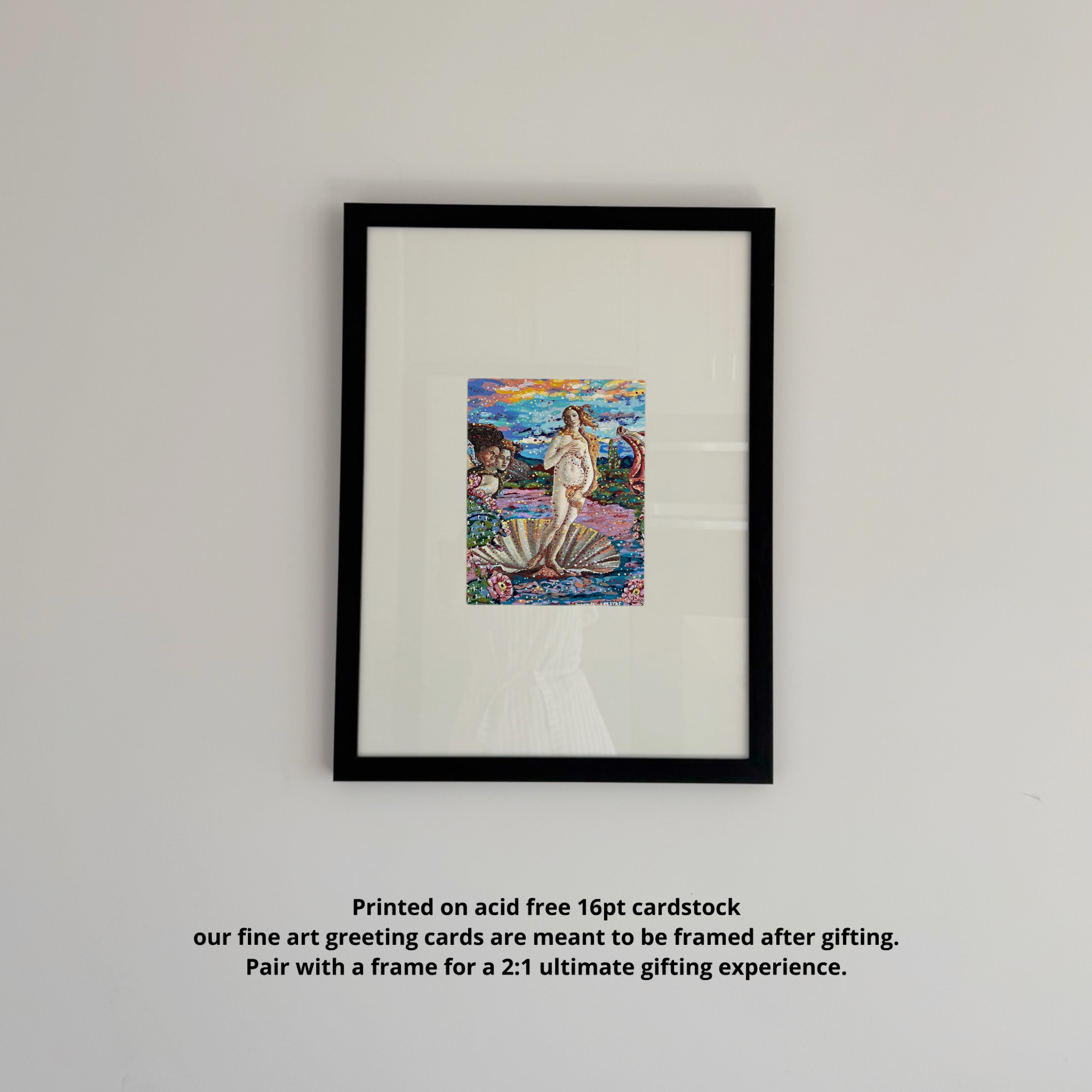 Desert Birth Of Venus Fine Art Greeting Card