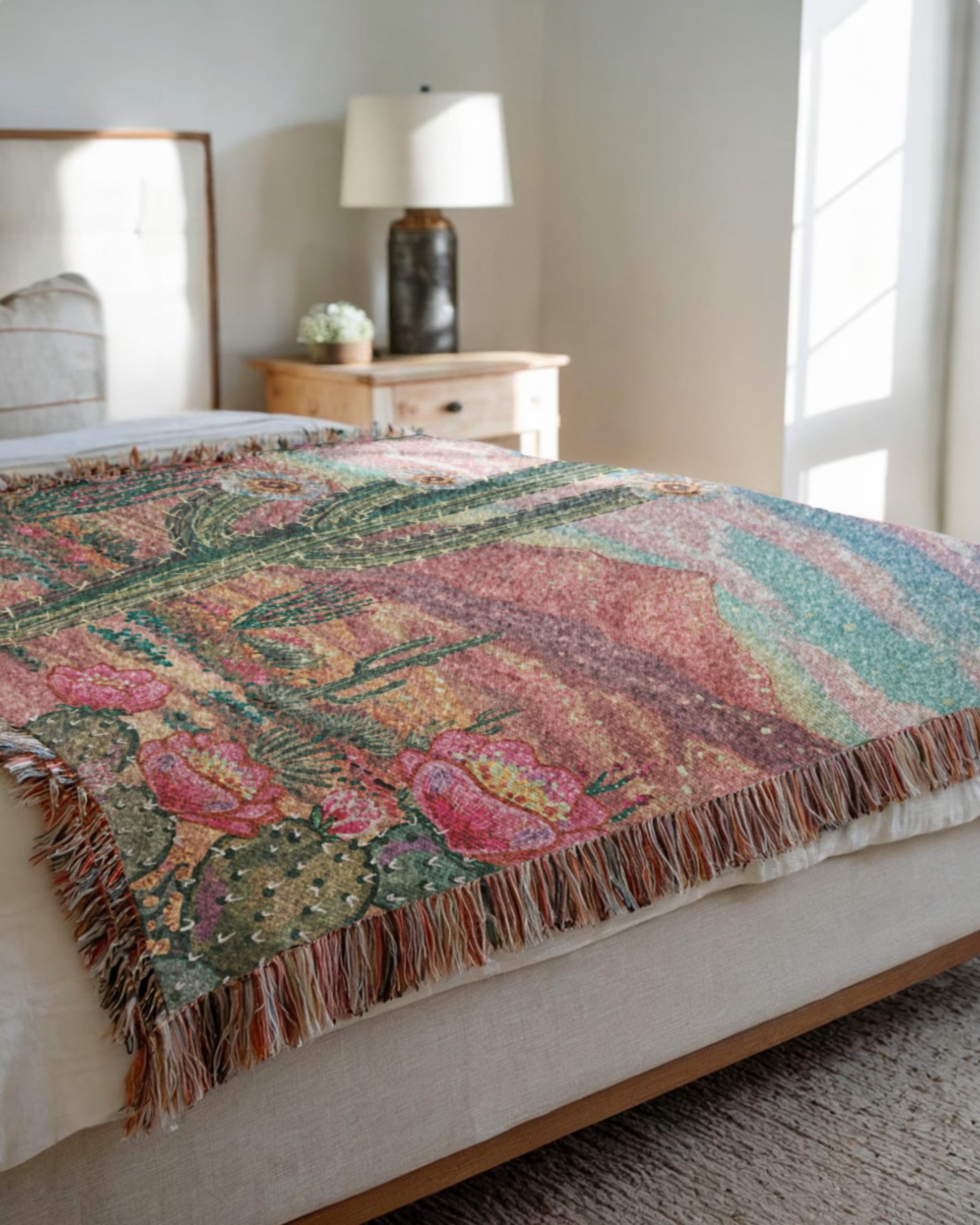 Desert Paradise Woven Blanket Tapestry