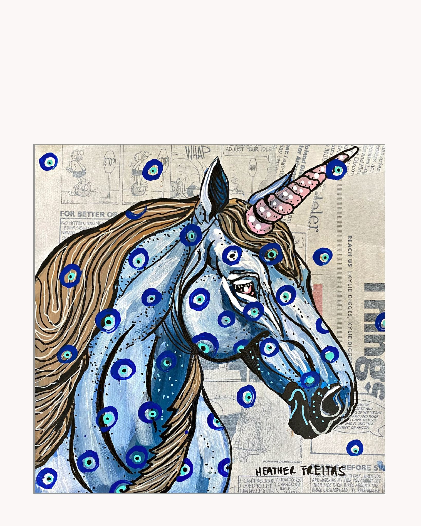 Evil Eye Unicorn Unicorn Acrylic Tray