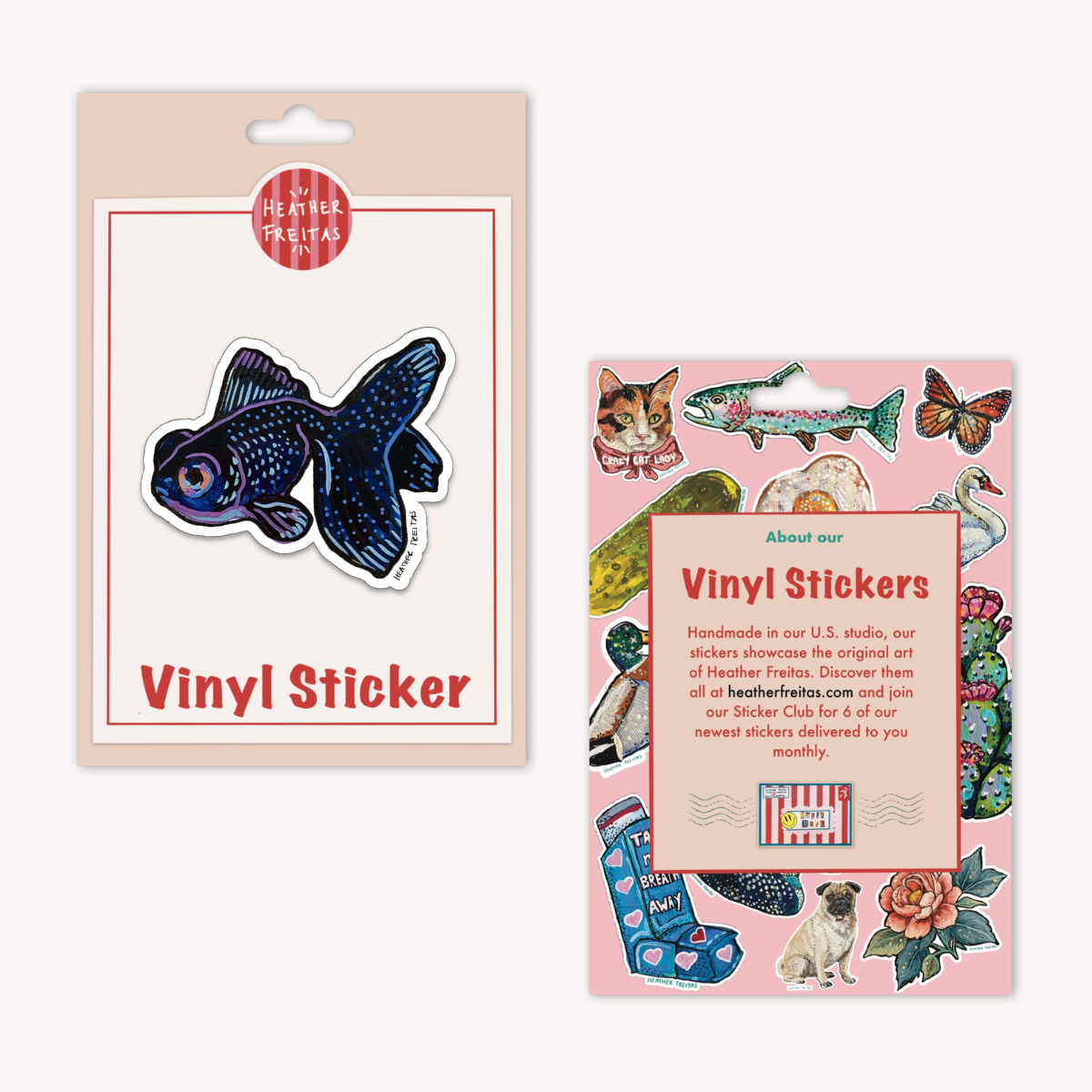 Black Moor Goldfish Sticker