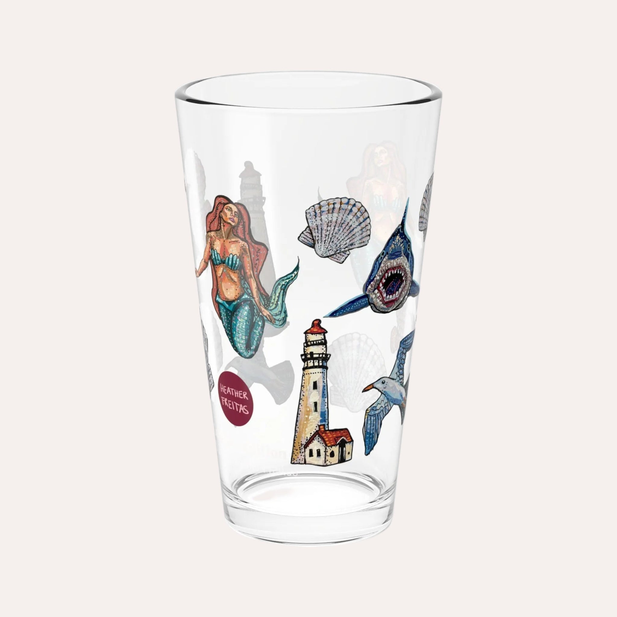 Nautical 16oz Collectors Glass