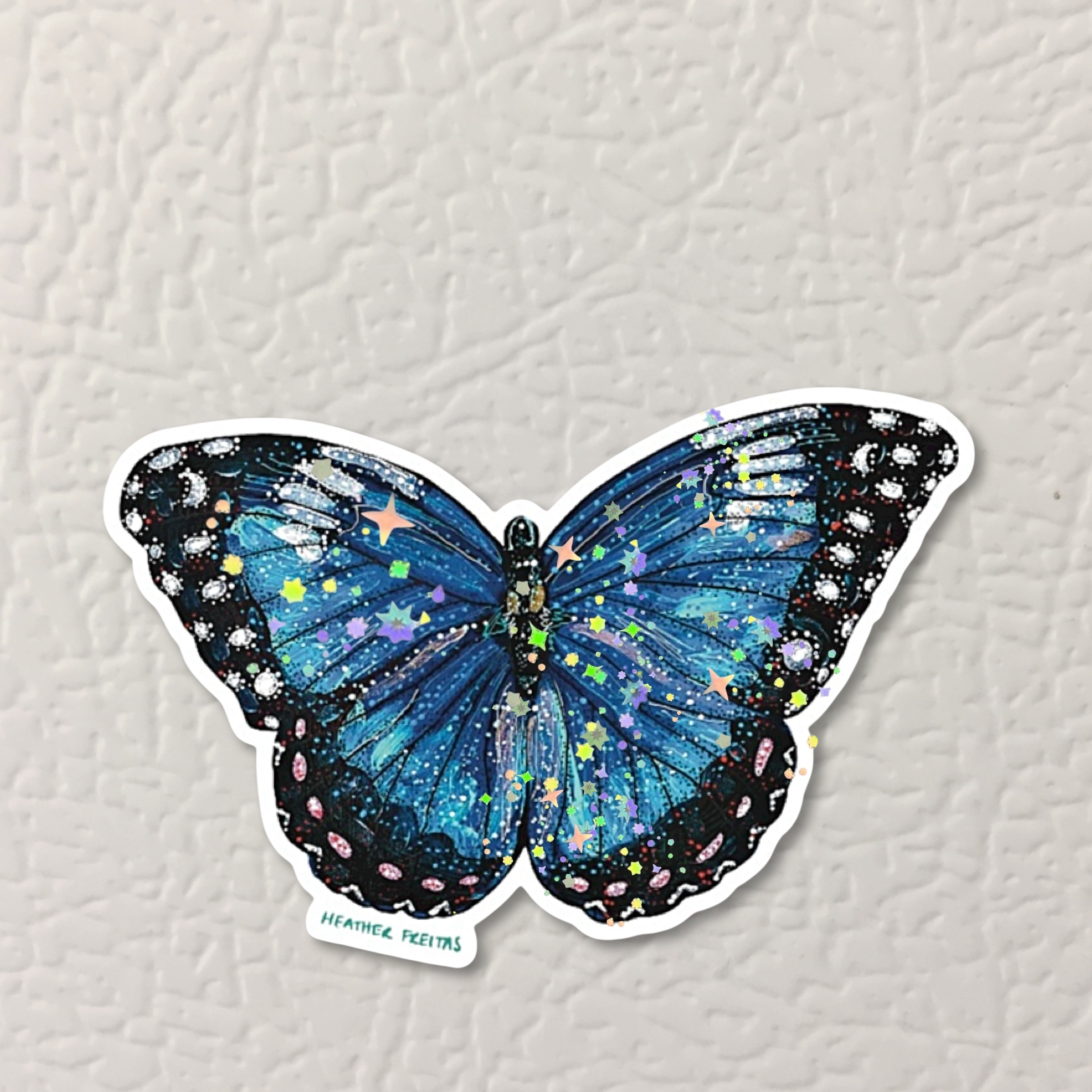 Blue Butterfly Magnet ( Die-Cut )
