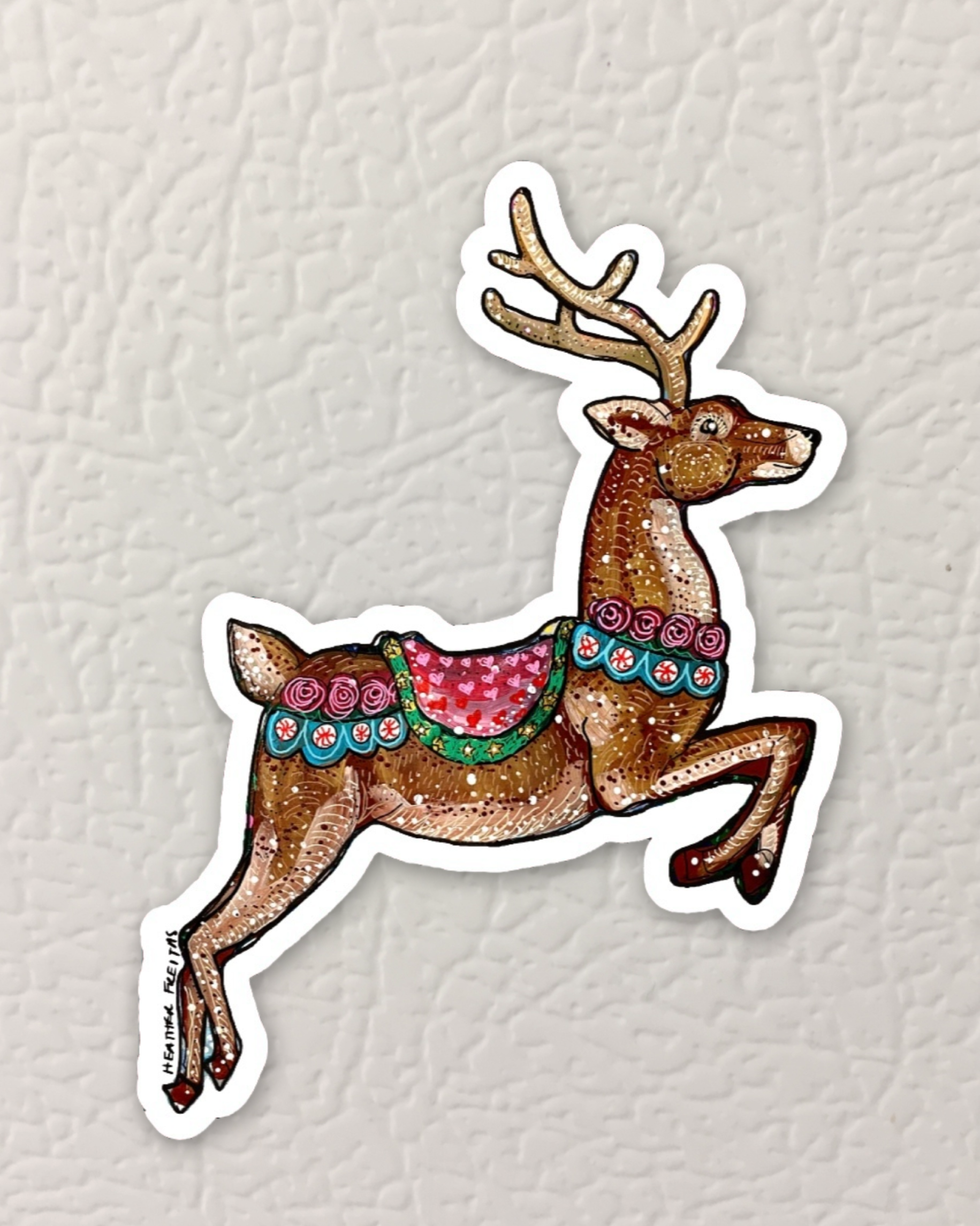Reindeer Magnet ( Die-Cut )