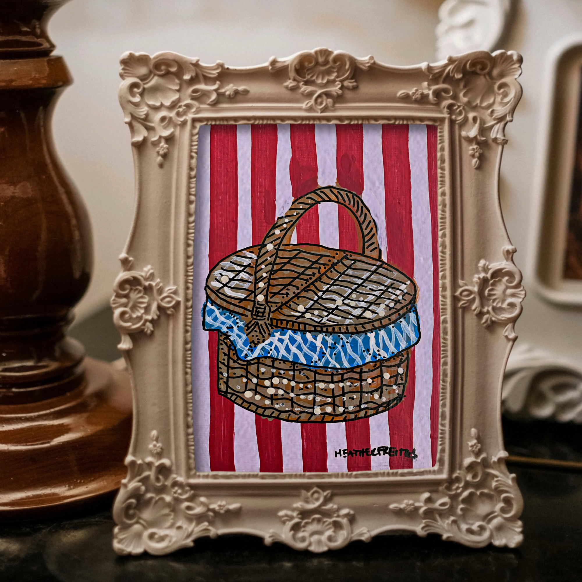 Picnic Basket Mini Fine Art Print