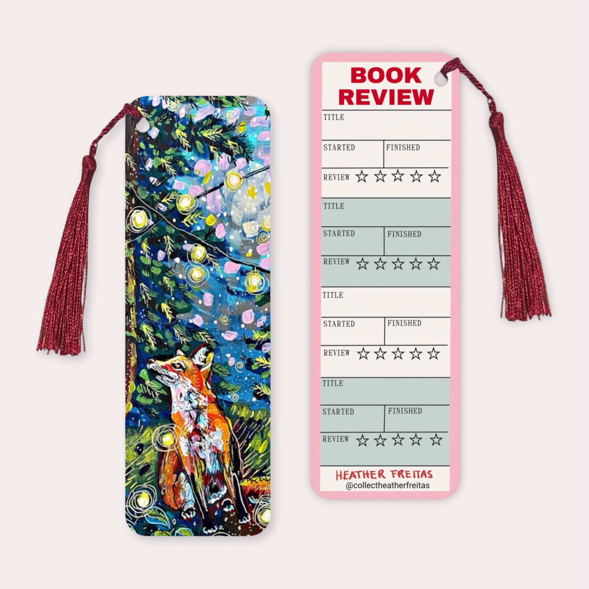 Forest Fox Soft Touch Premium Bookmark (Copy)