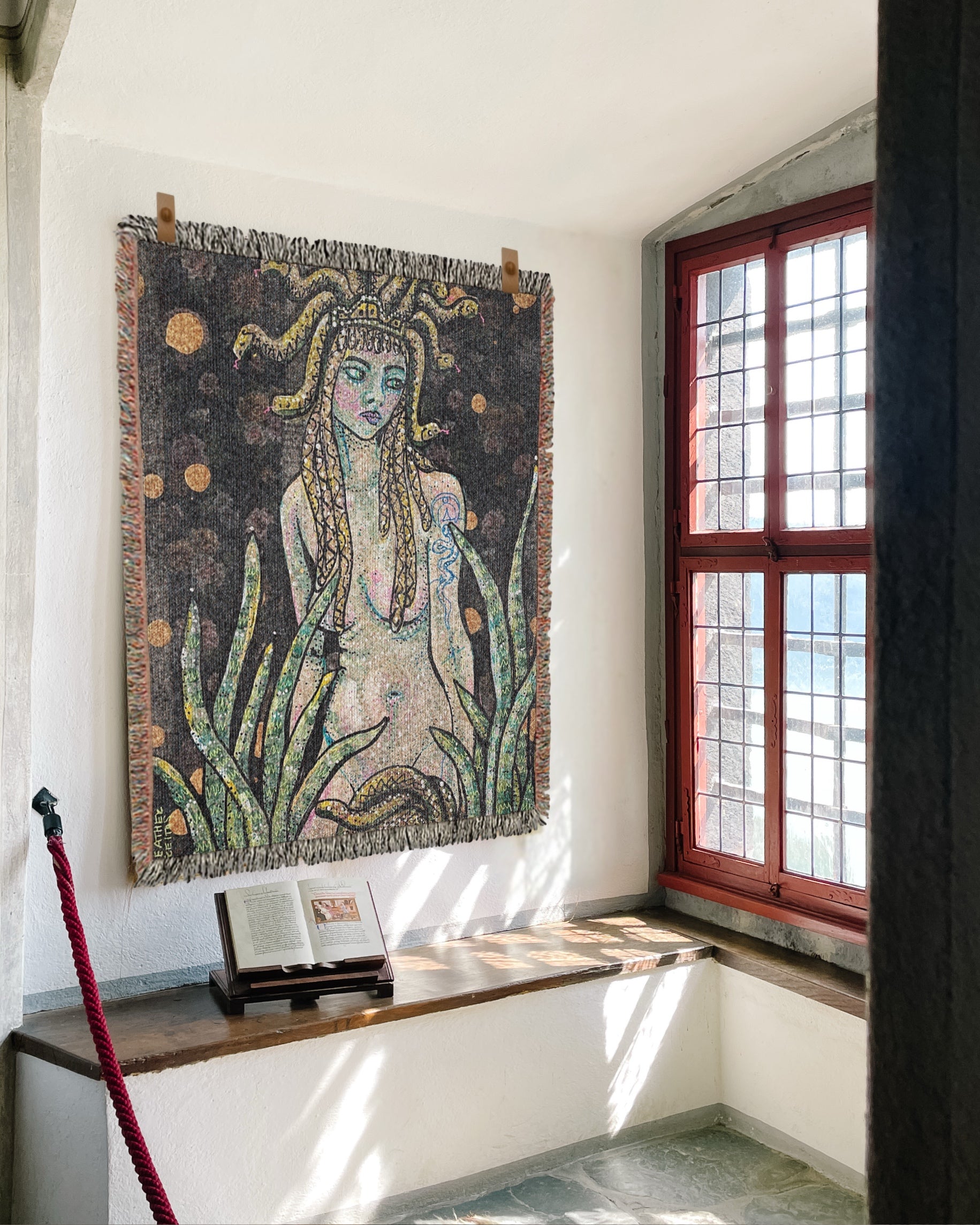 Medusa Woven Blanket Tapestry