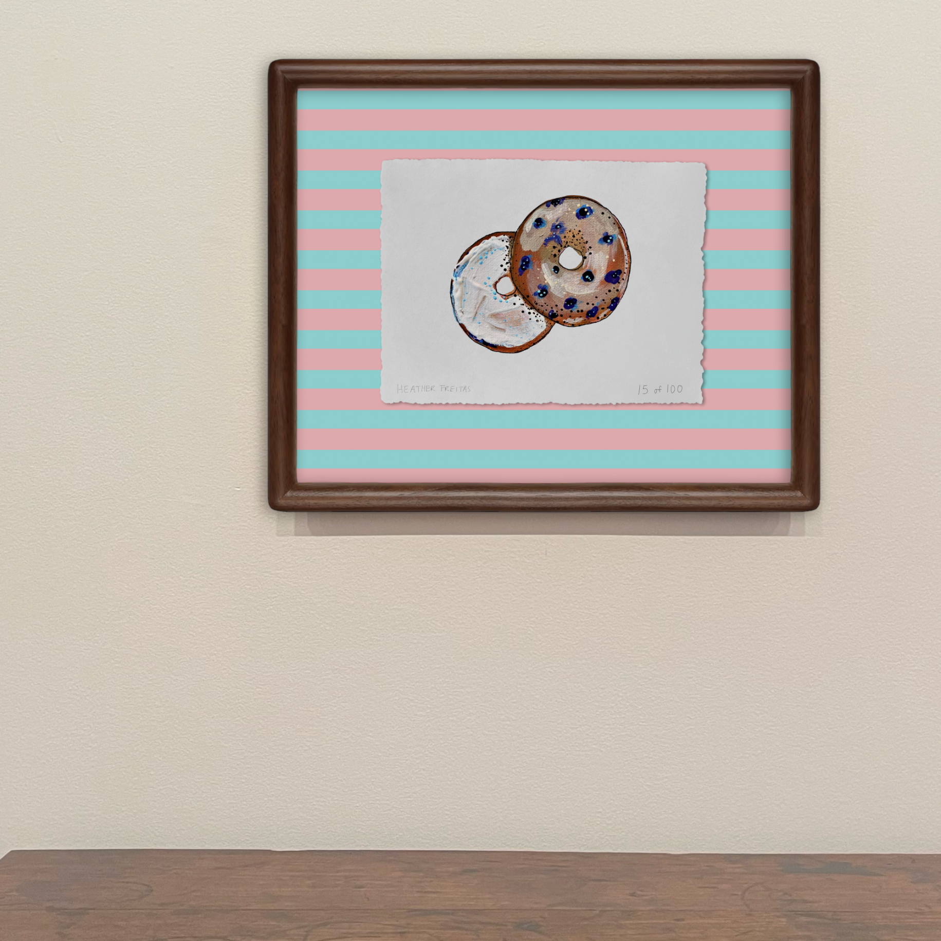 Bagel Limited Edition Framed Print