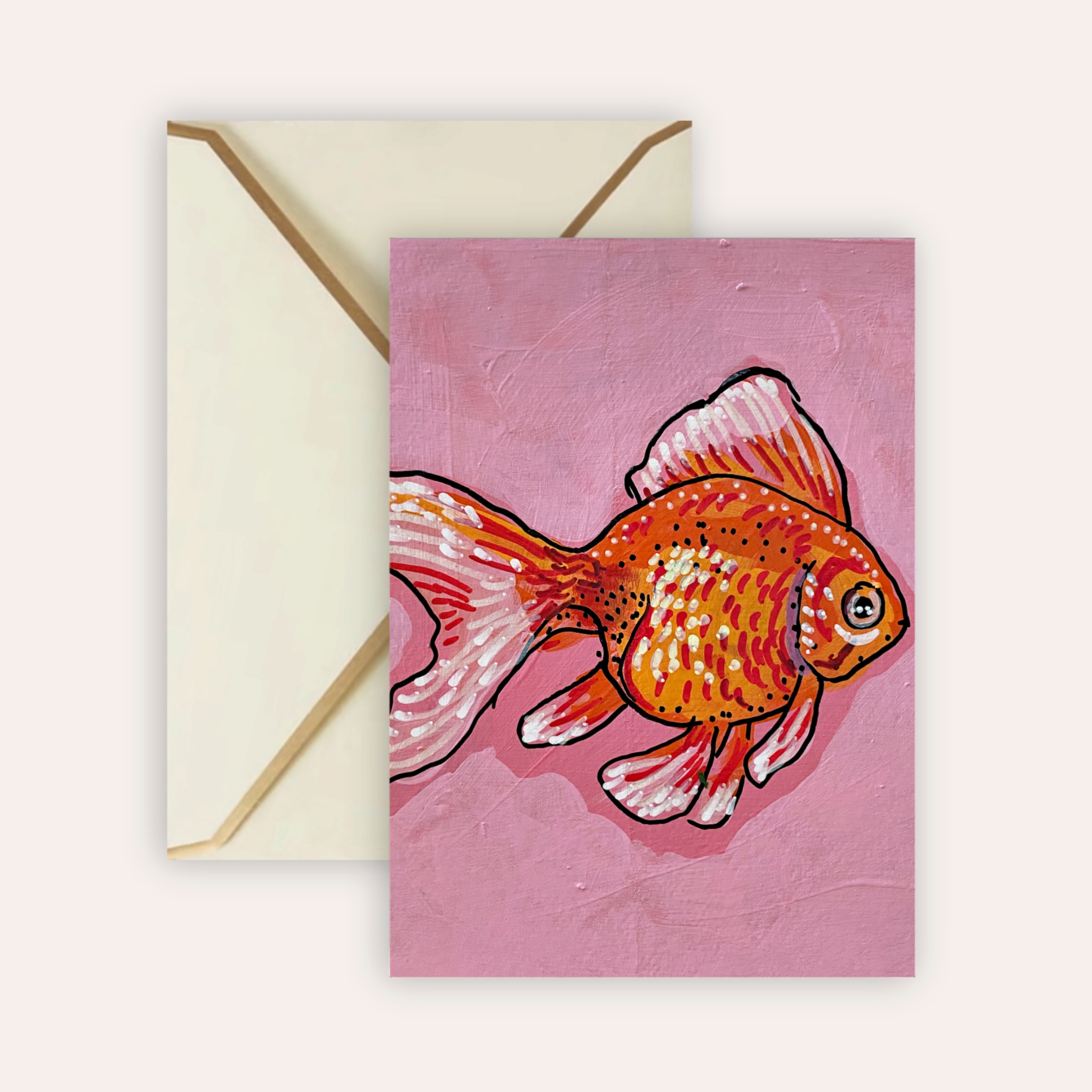 Fancy Goldfish Fine Art Greeting Card