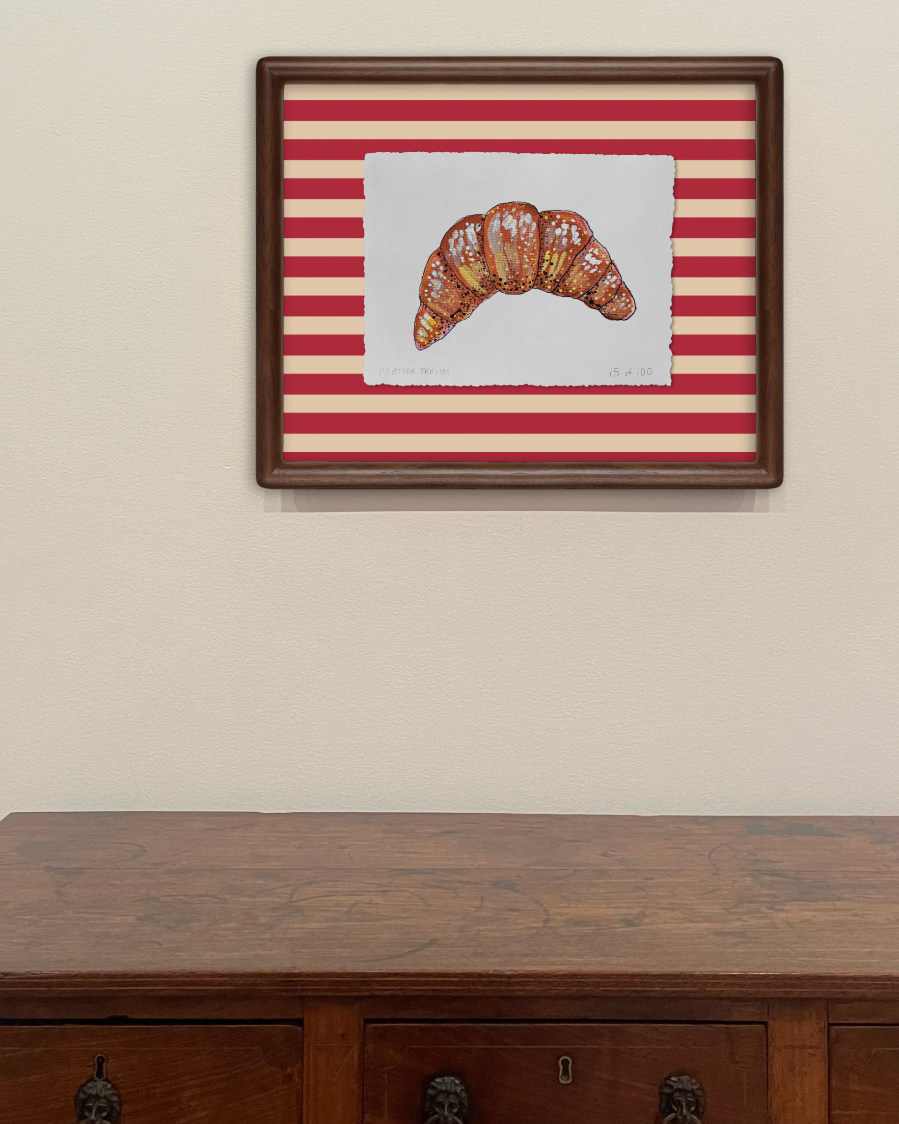 Croissant Limited Edition Framed Print