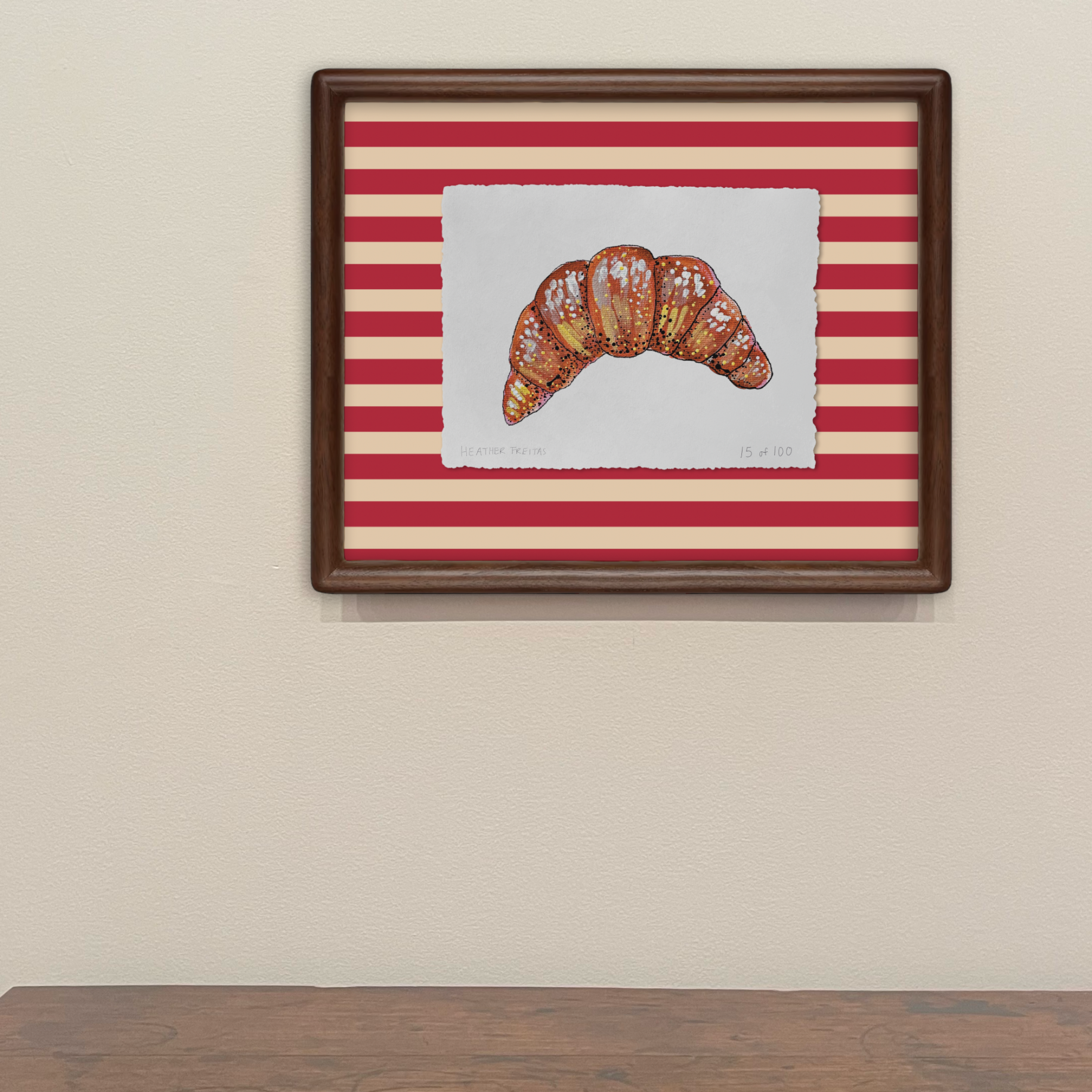 Croissant Limited Edition Framed Print