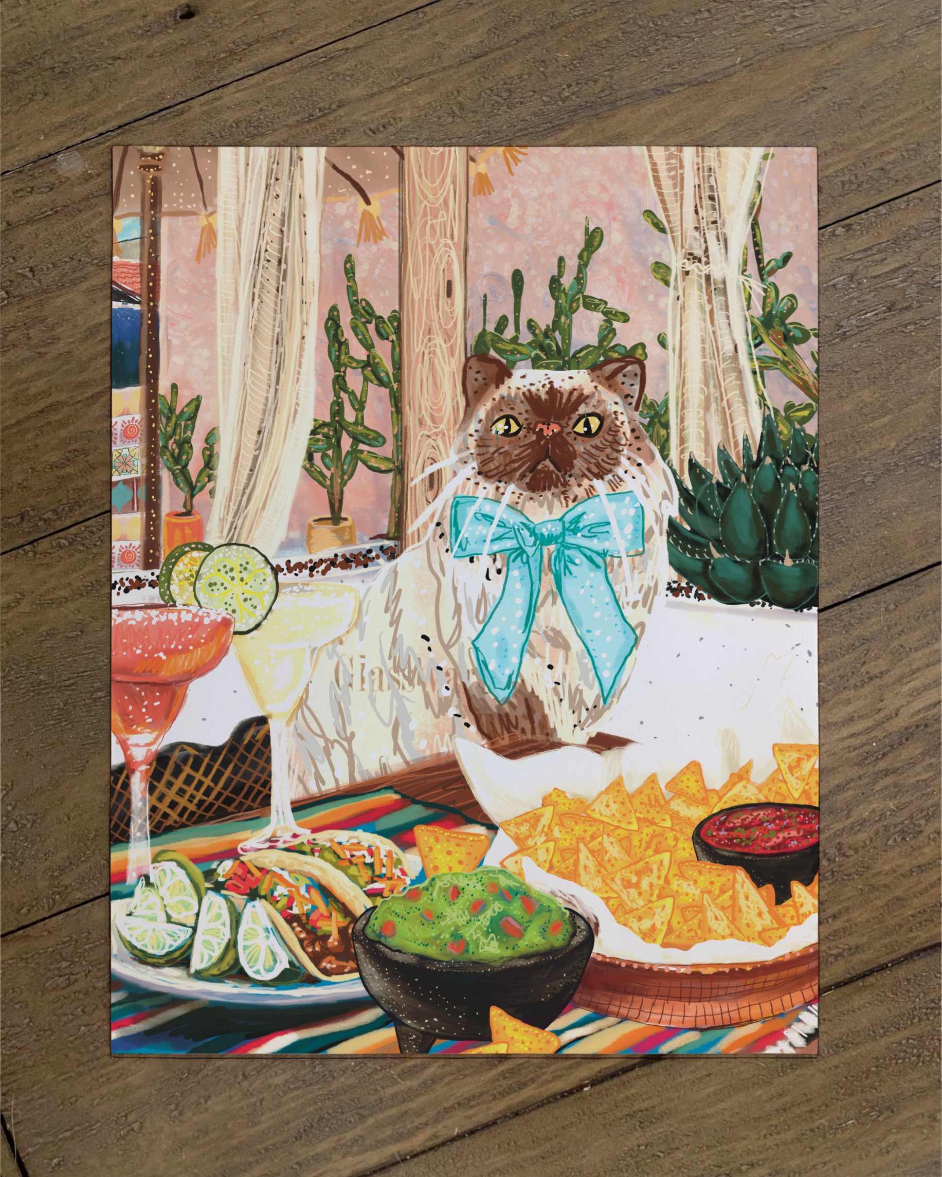 Persain cat - Build Your Pet Portrait Paper Print