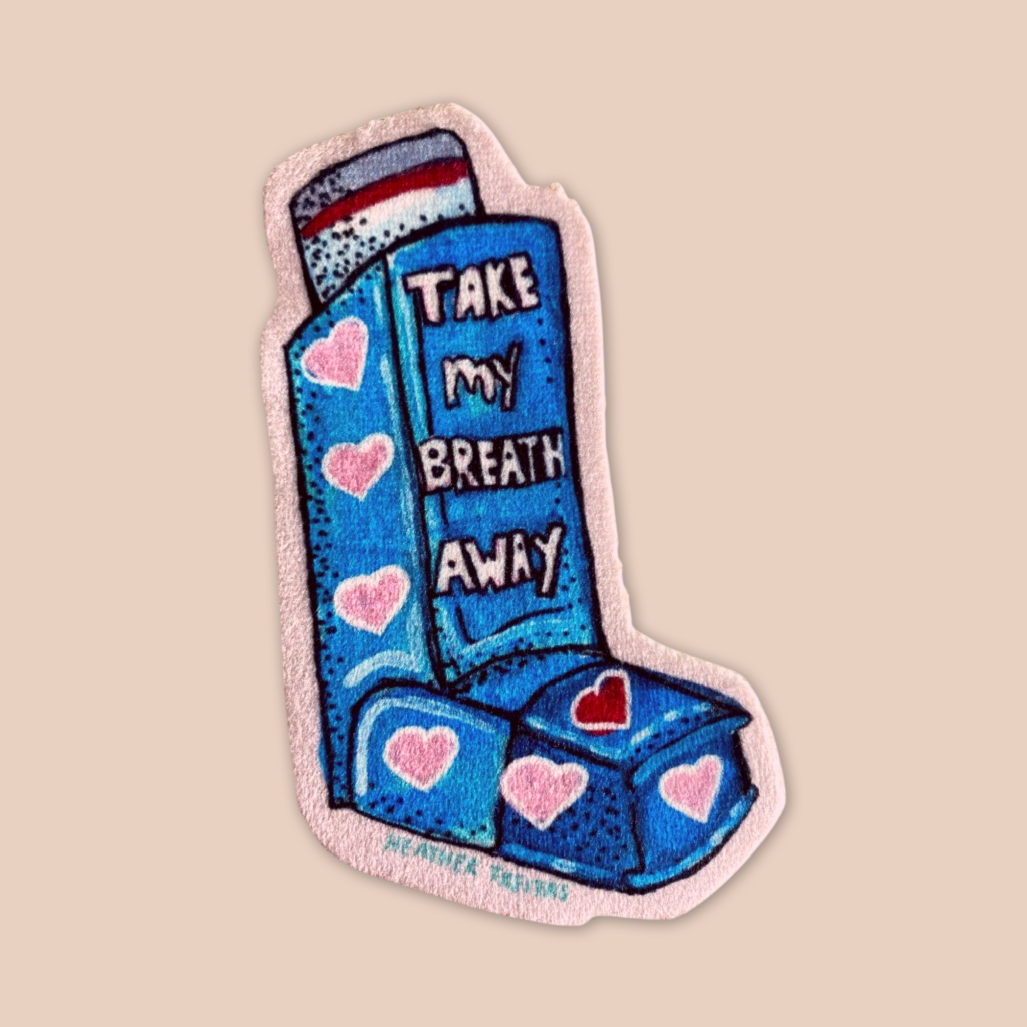 Take My Breath Away - Sew On Velveteen Patch