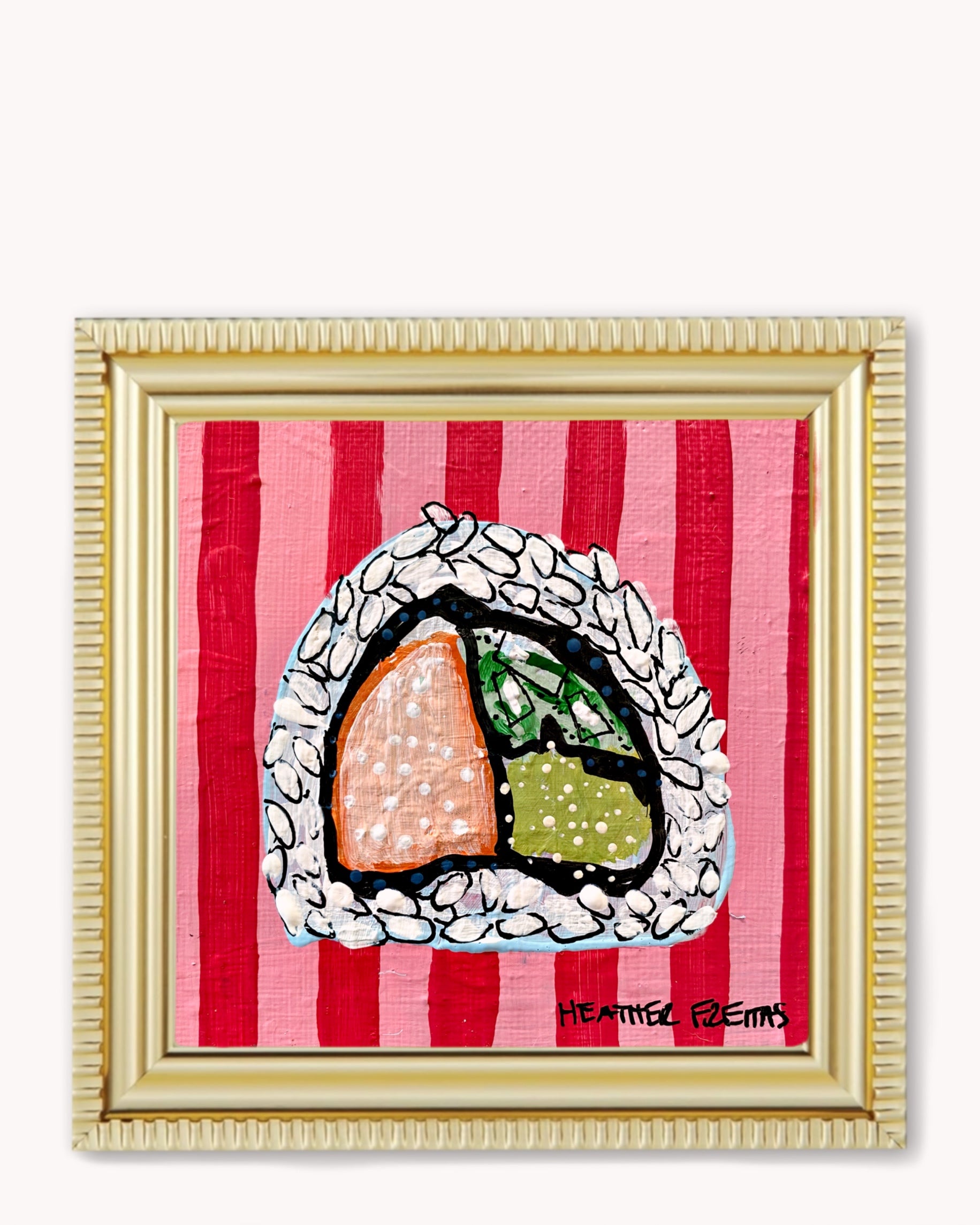 California Roll Framed Magnet ( Medium )