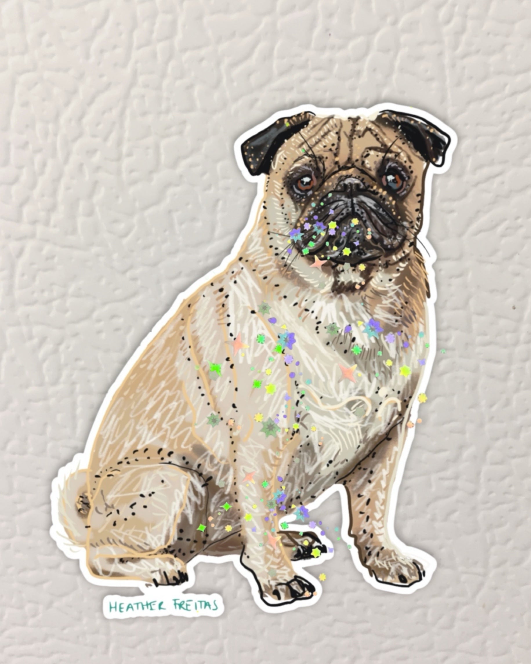 Pug Magnet ( Die-Cut )