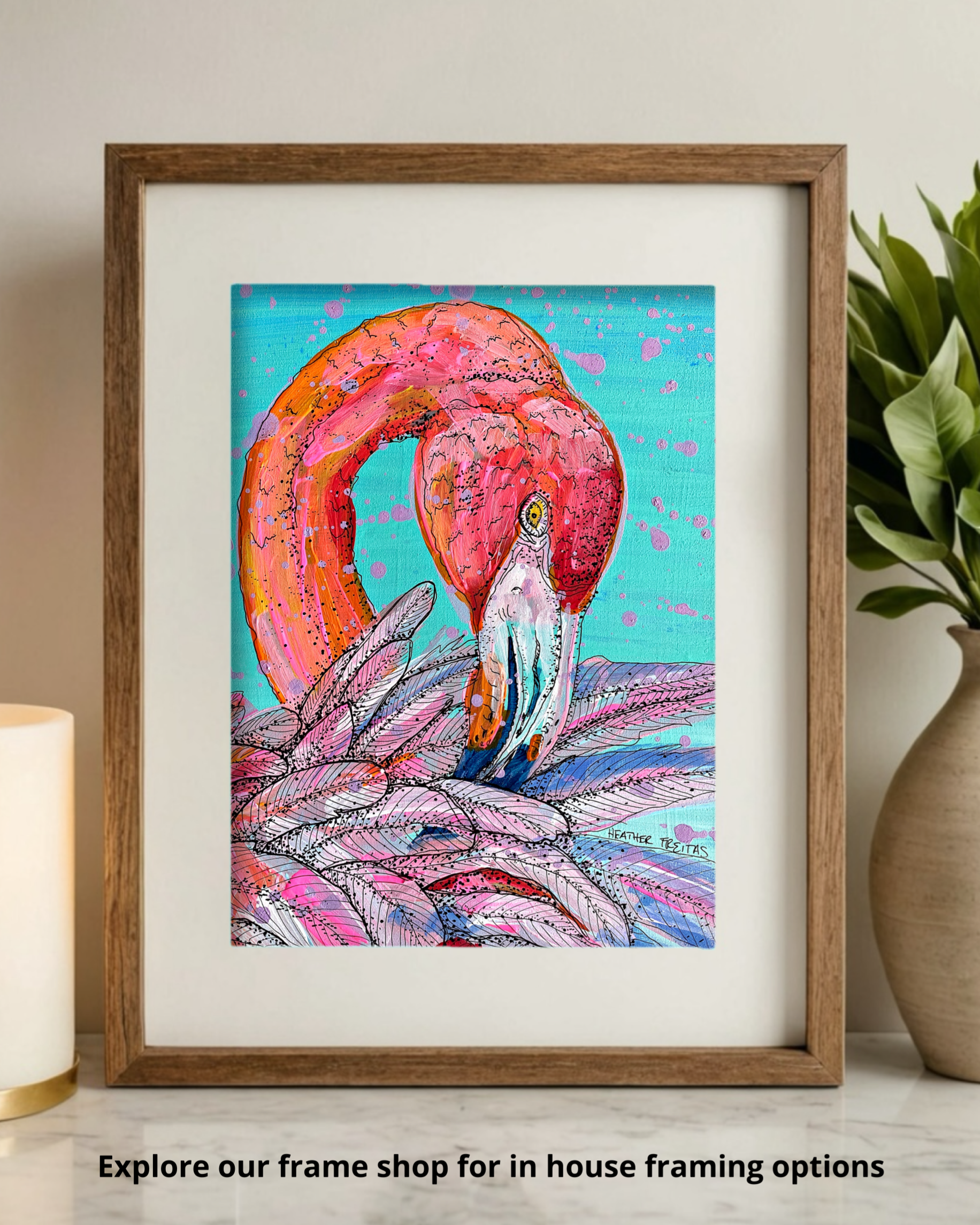Garnet Flamingo - Economy Print
