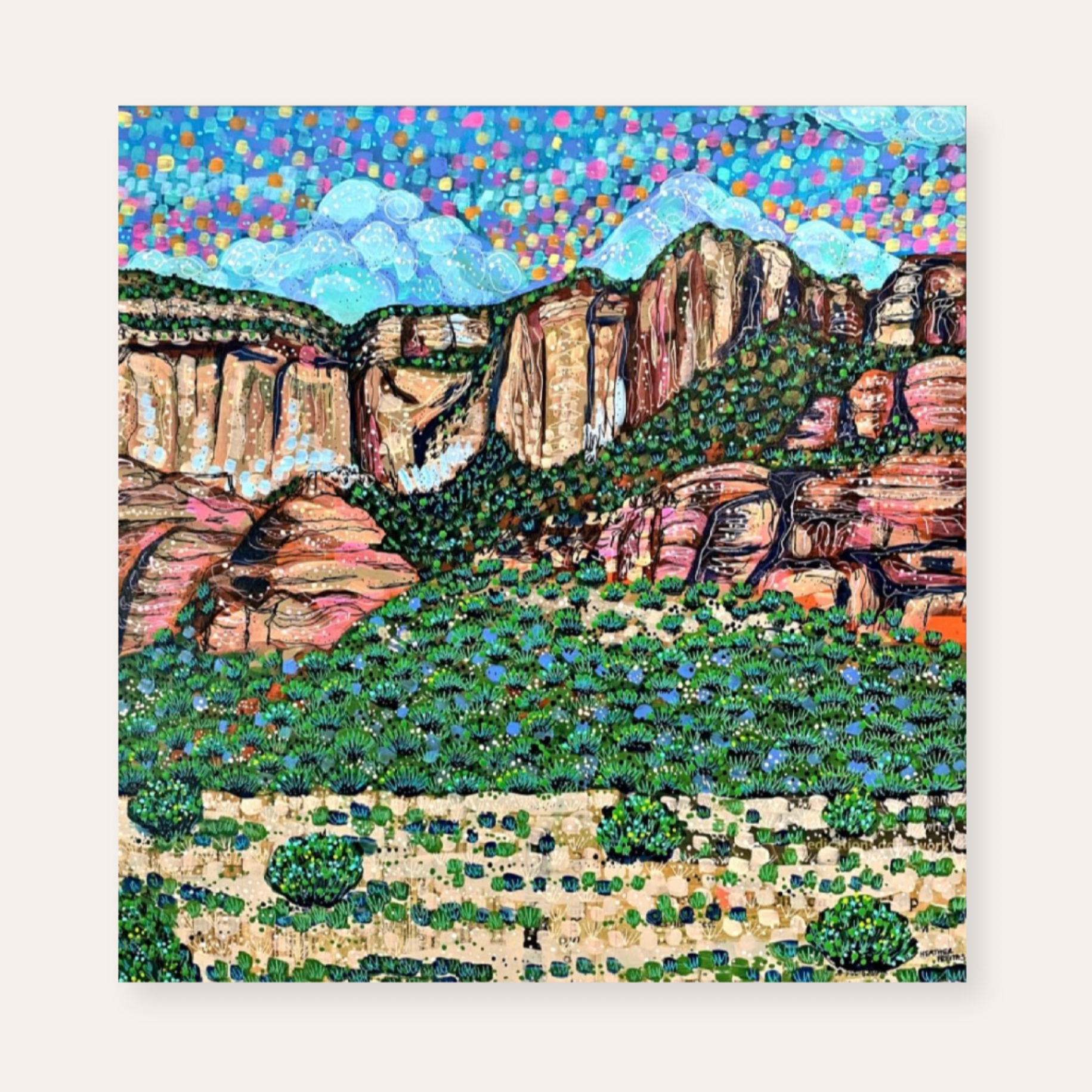 Evergreen Sandstone ( Original Painting )