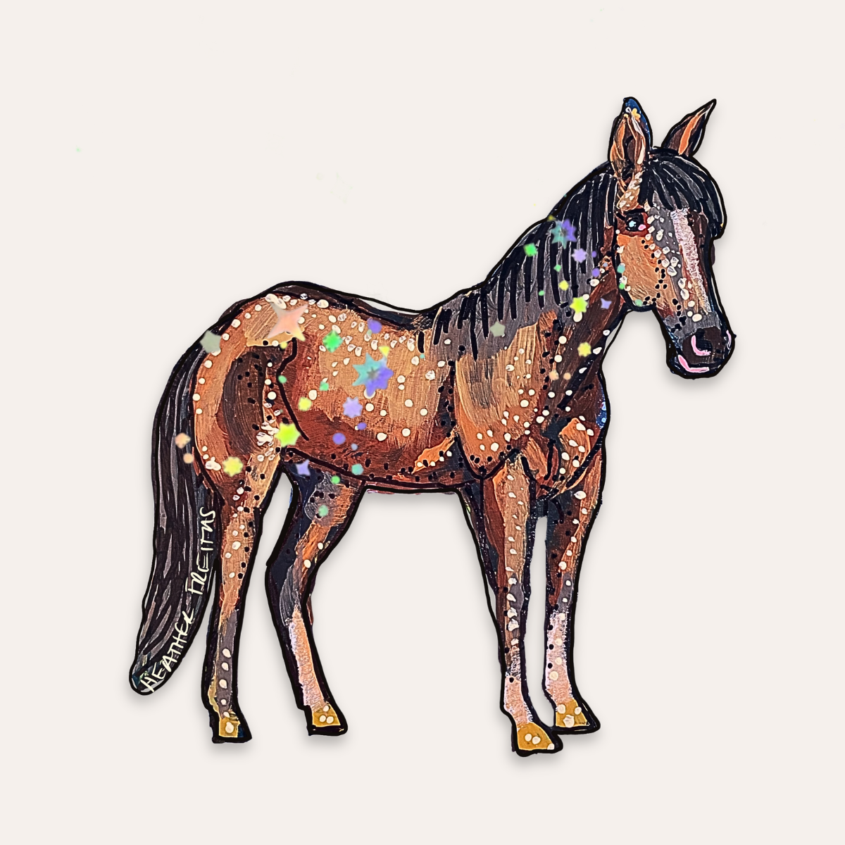 Brown Horse Sticker
