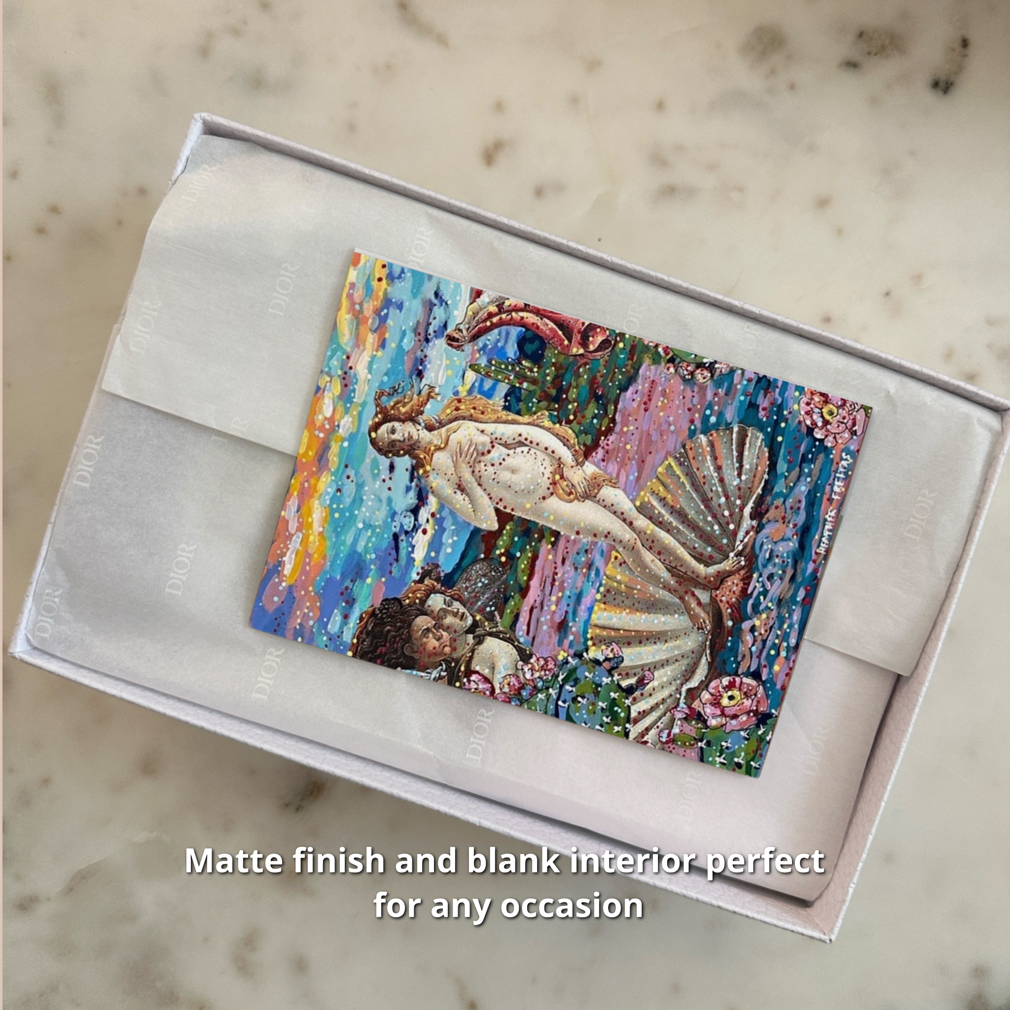 Desert Birth Of Venus Fine Art Greeting Card