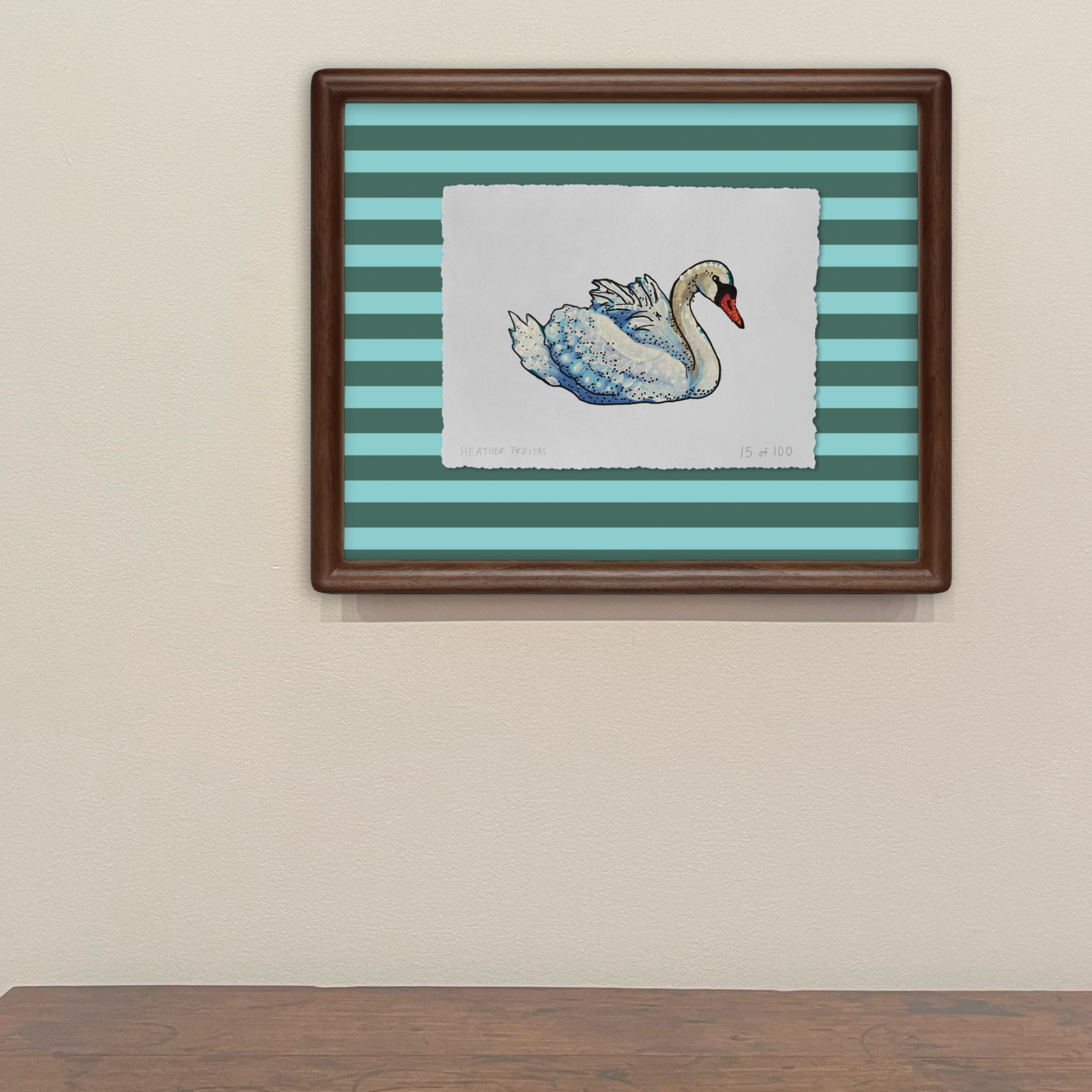 Swan Limited Edition Framed Print