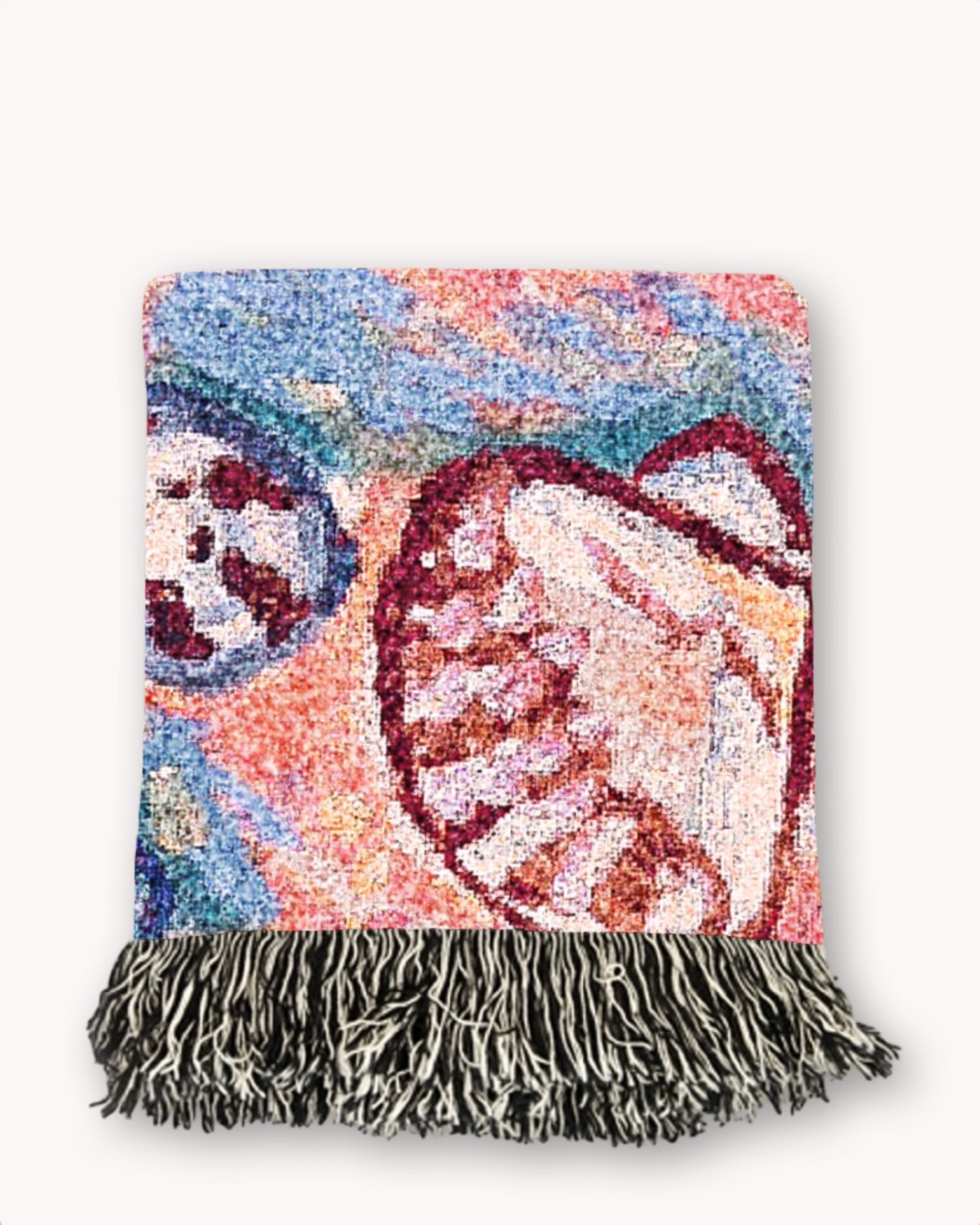 Pink Shells Woven Blanket