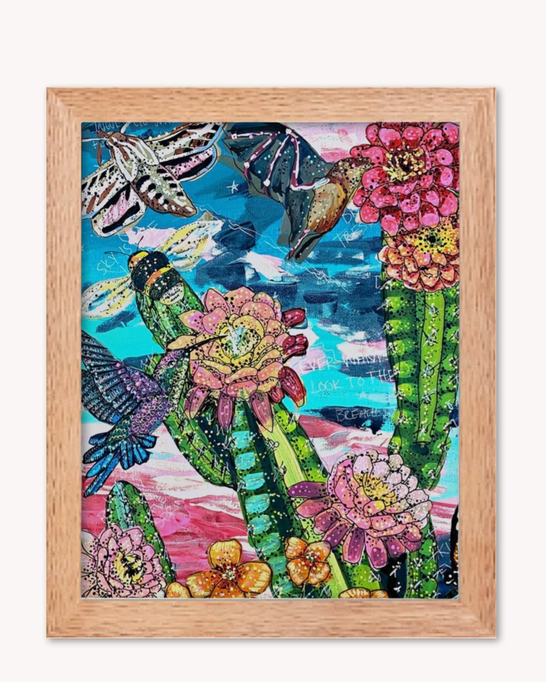 Desert Twilight Pollinators Print