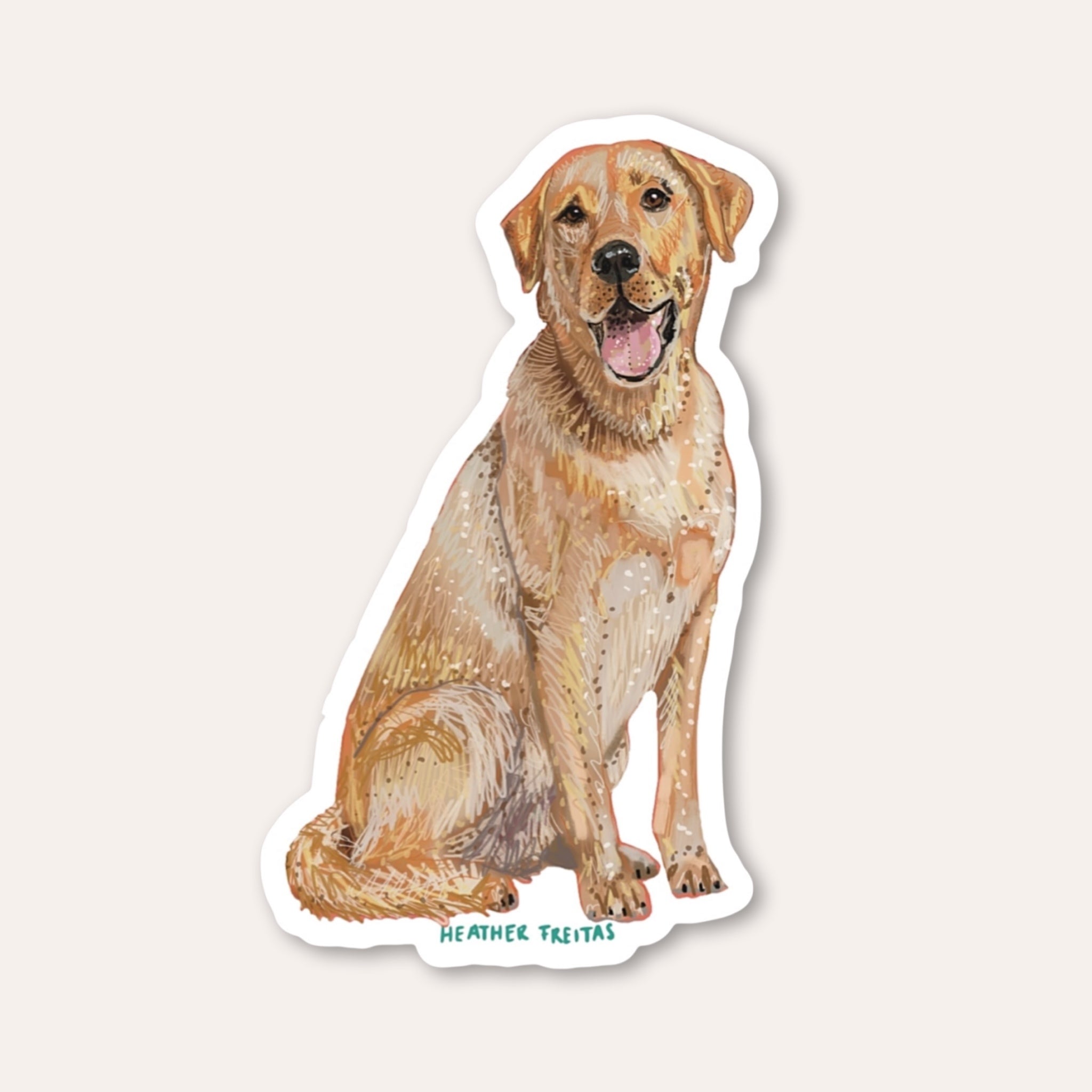 Yellow Labrador Sticker