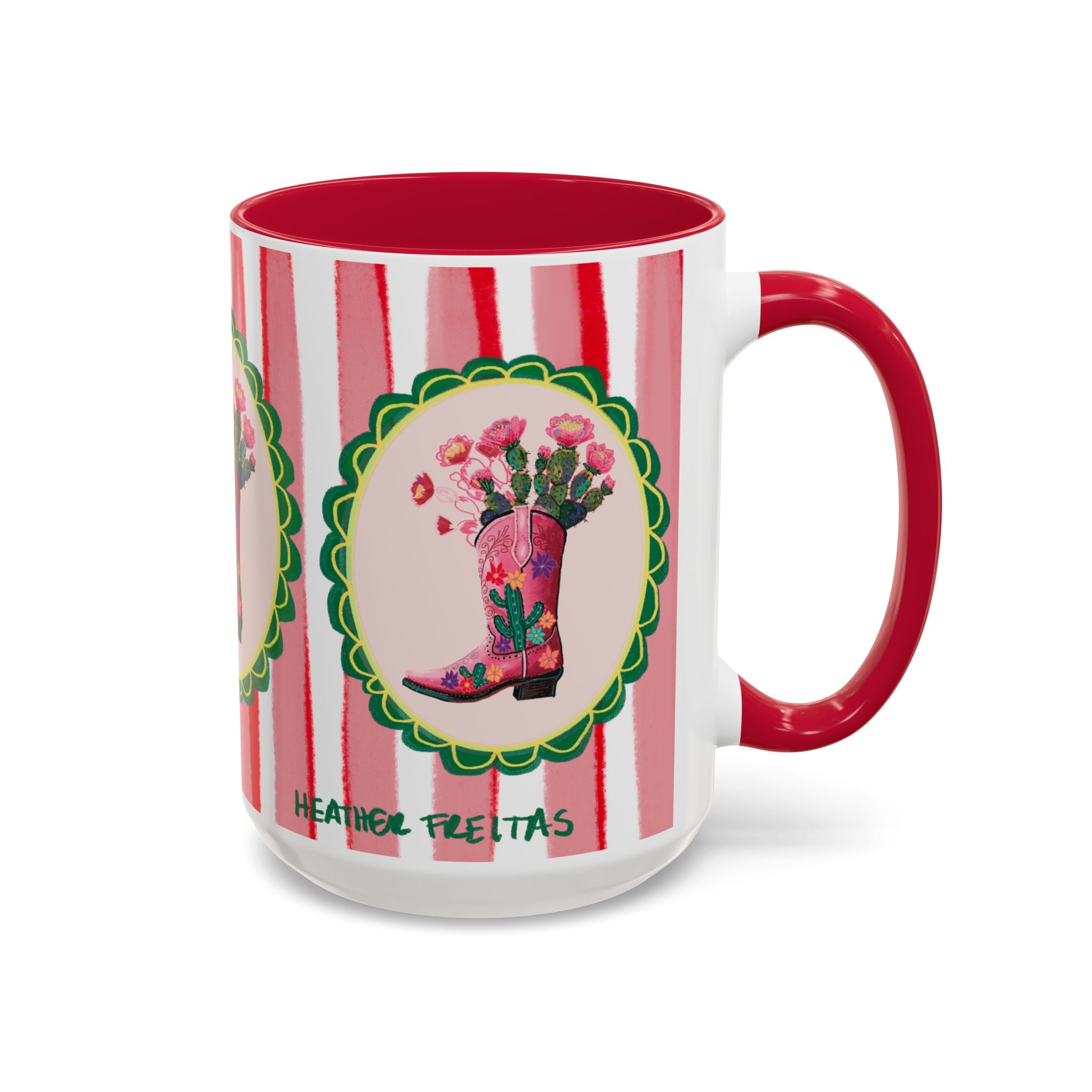 Cowgirl Boot Coffee Mug 15oz