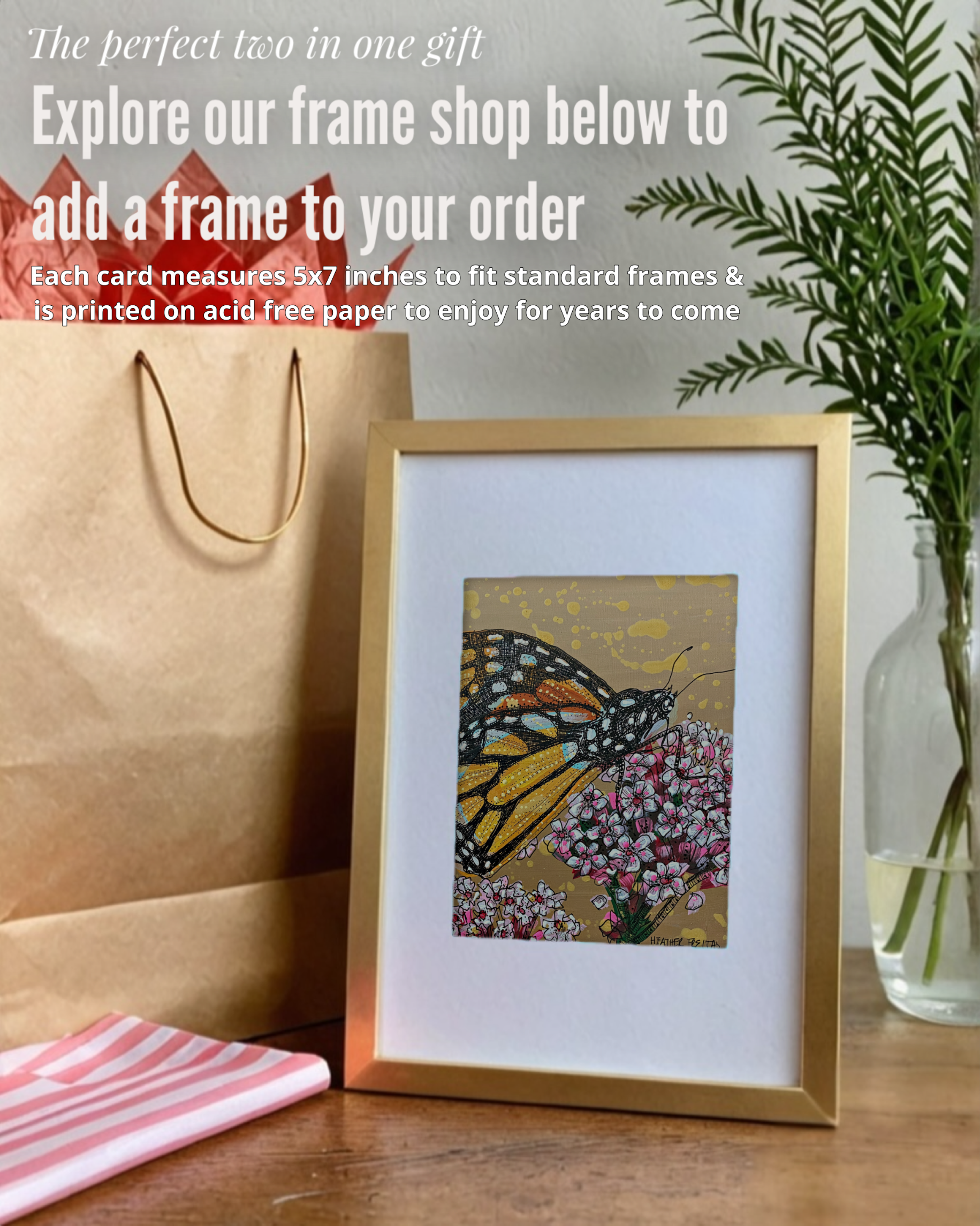 Citrine Monarch - Greeting Card / Fine Art Print