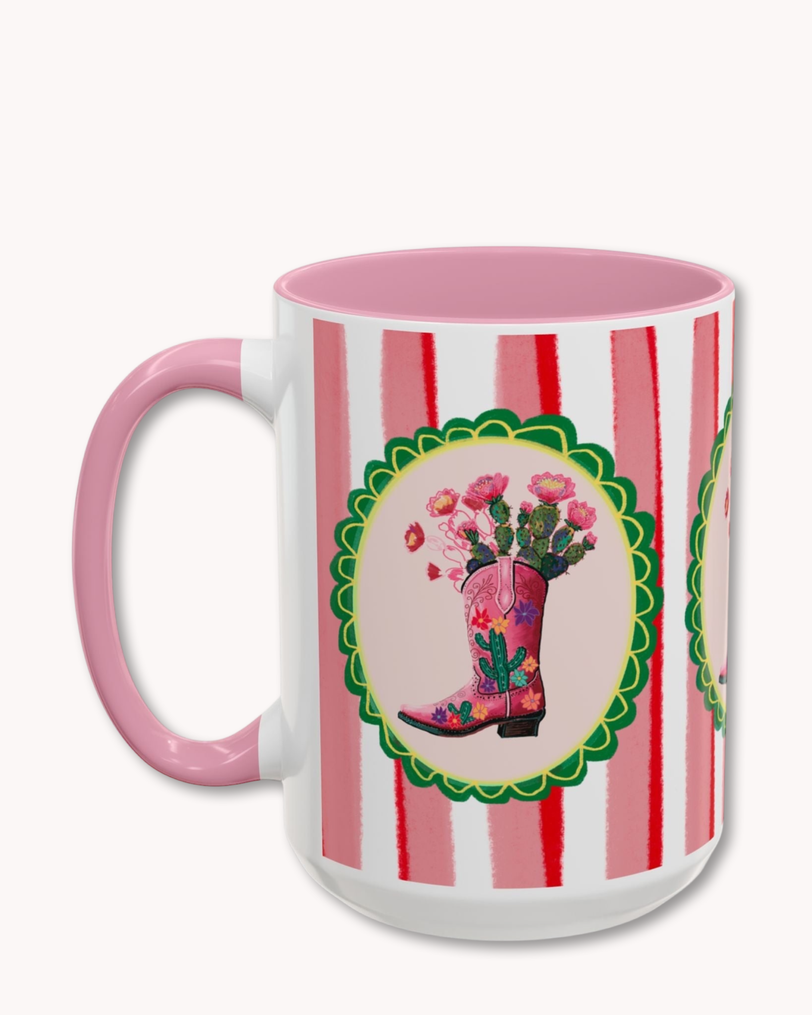 Cowgirl Boot Coffee Mug 15oz