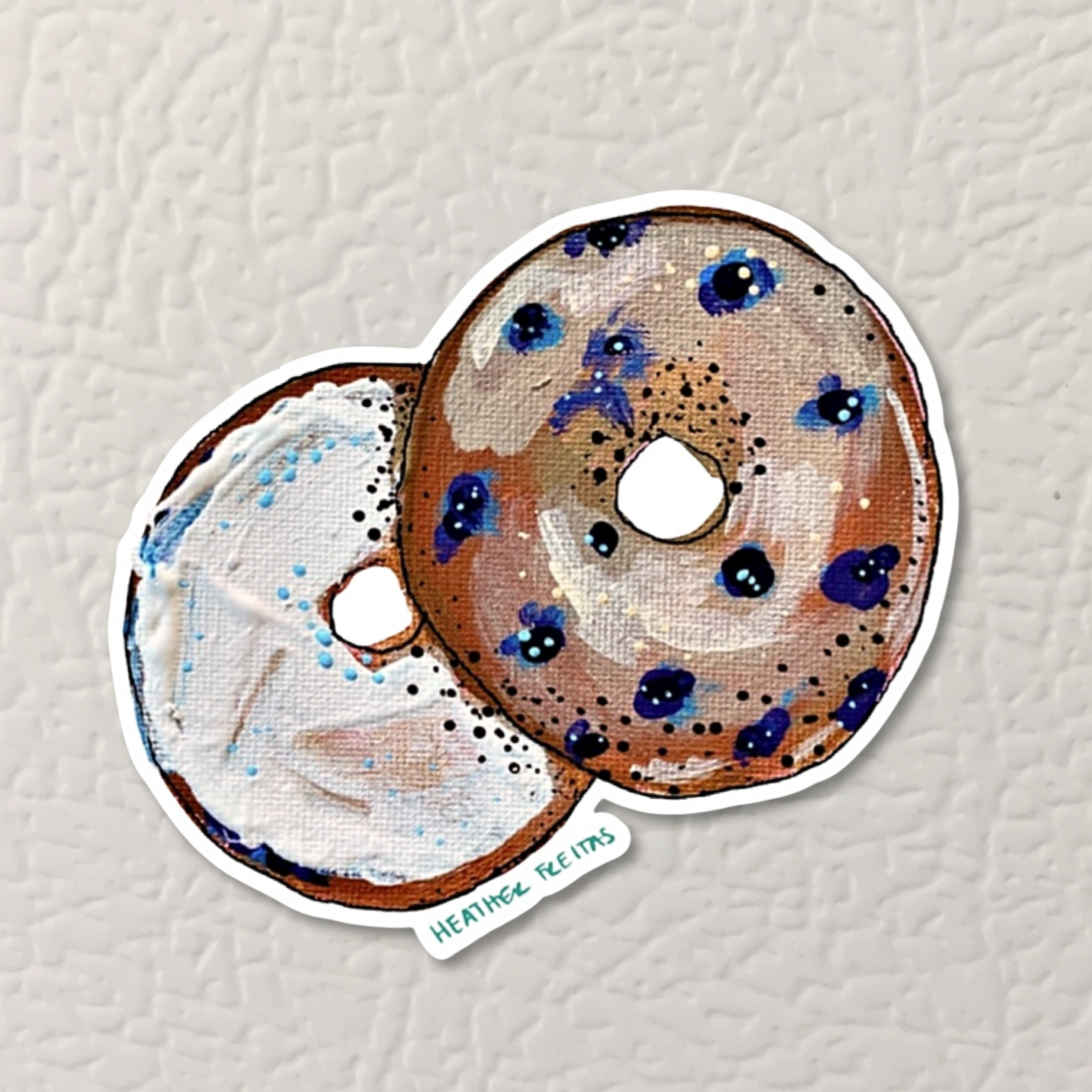 Bagel Magnet ( Die-Cut )