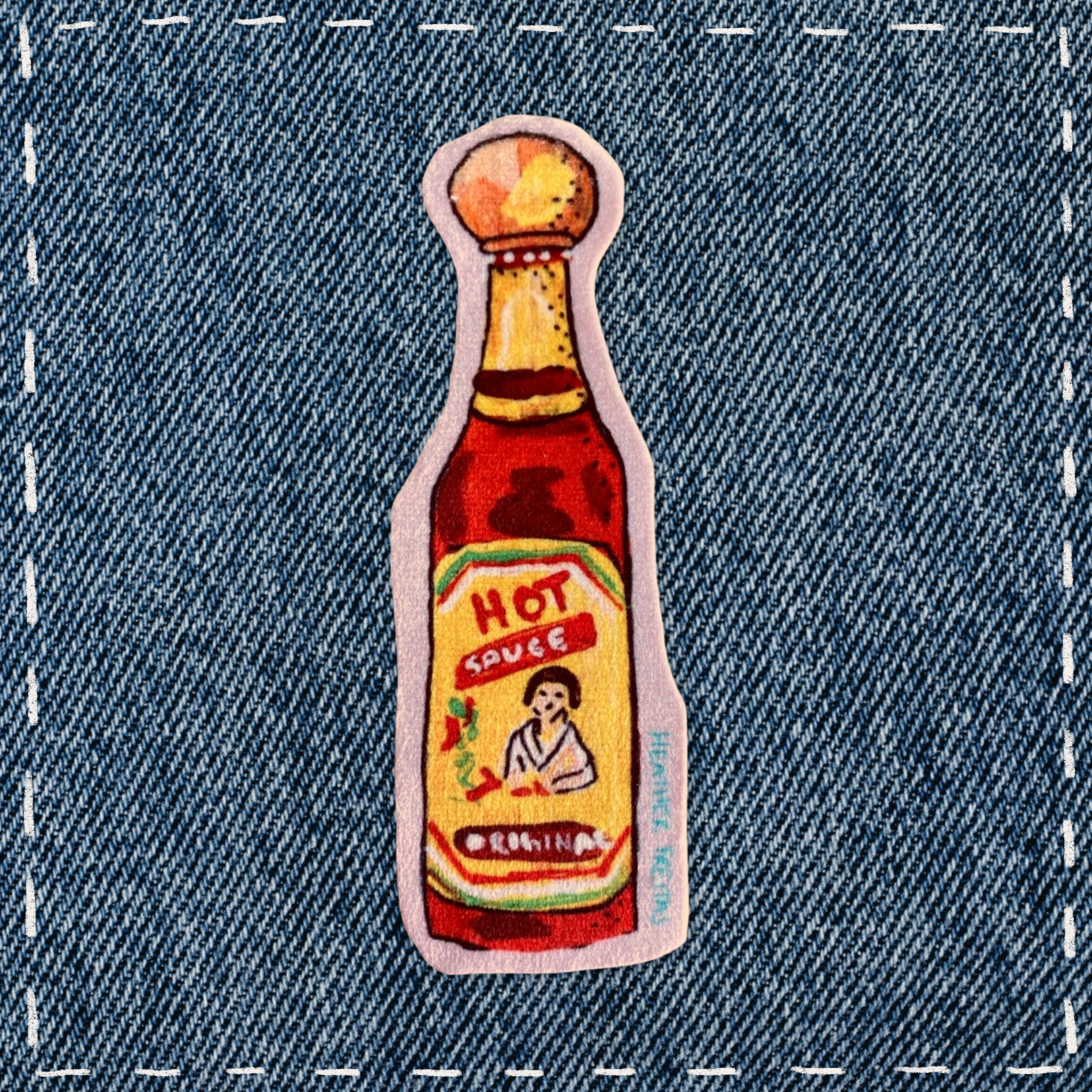 Hot Sauce - Sew On Velveteen Patch