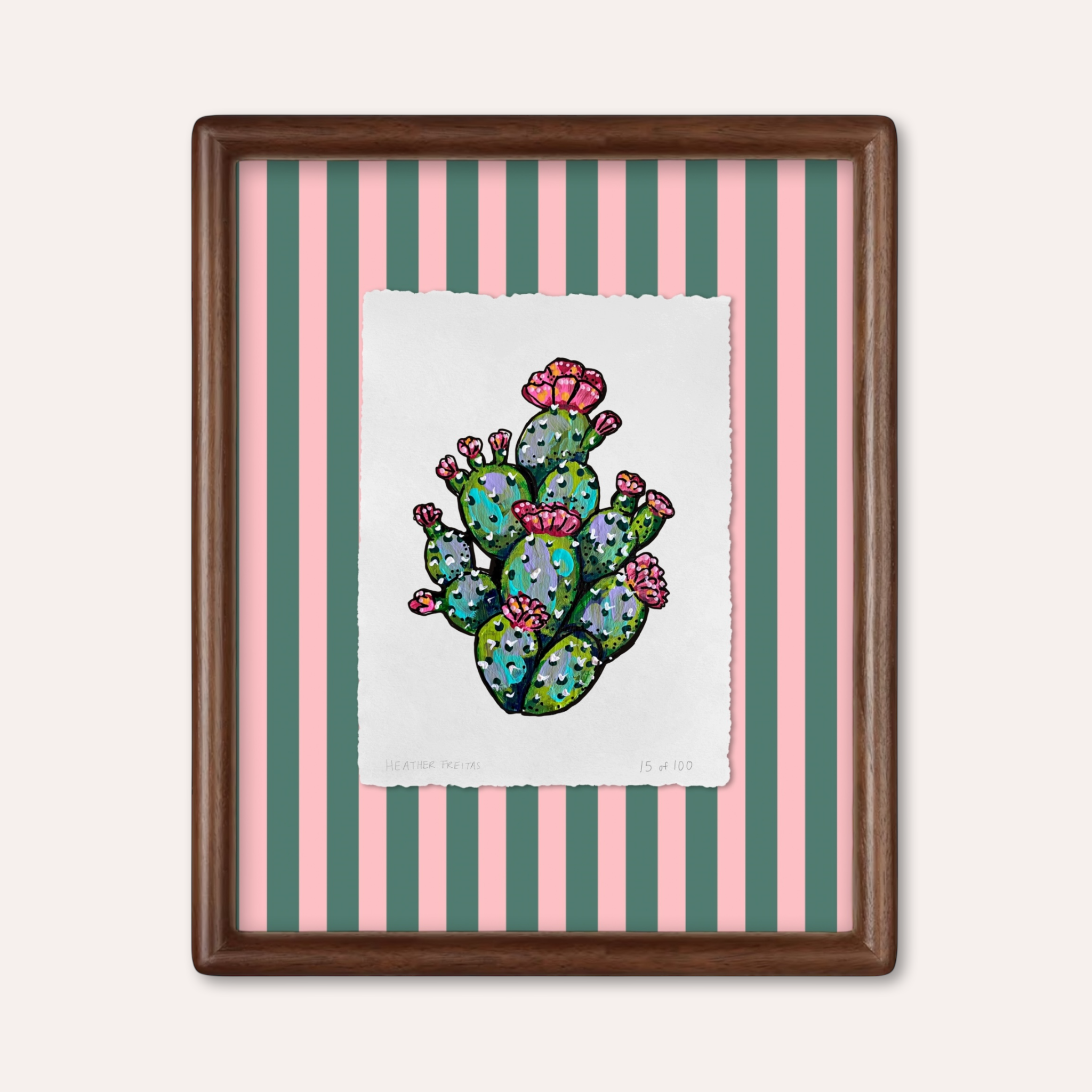 Prickly Pear Limited Edition Framed Print