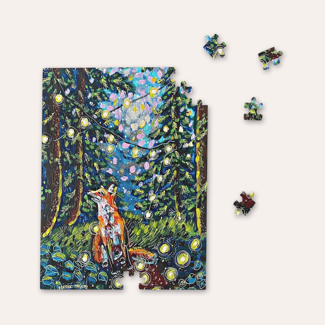 Moody Forest Fox Puzzle ( 120 - 500 Piece )