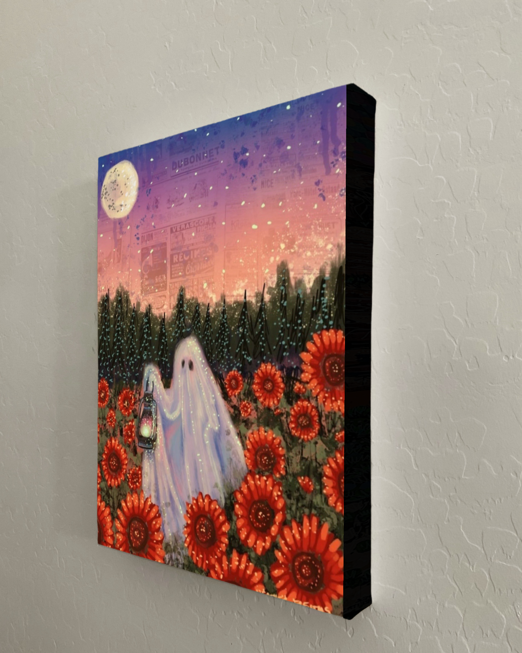 Sunflower Ghost Print
