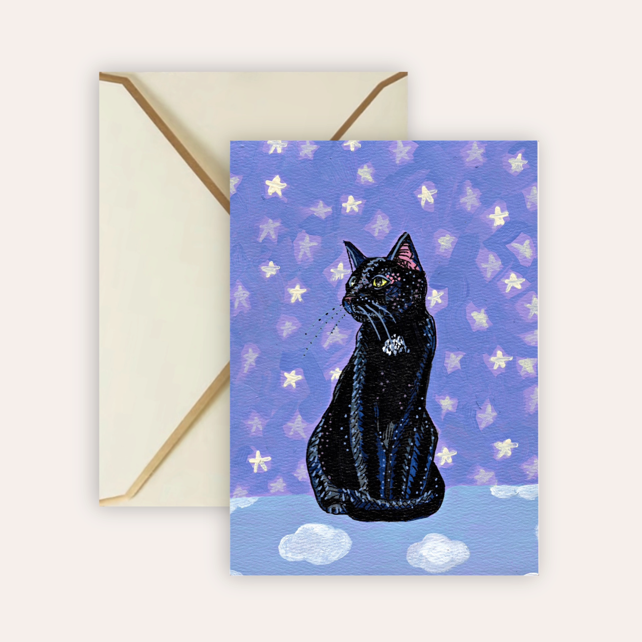 Bombay Cat Fine Art Greeting Card