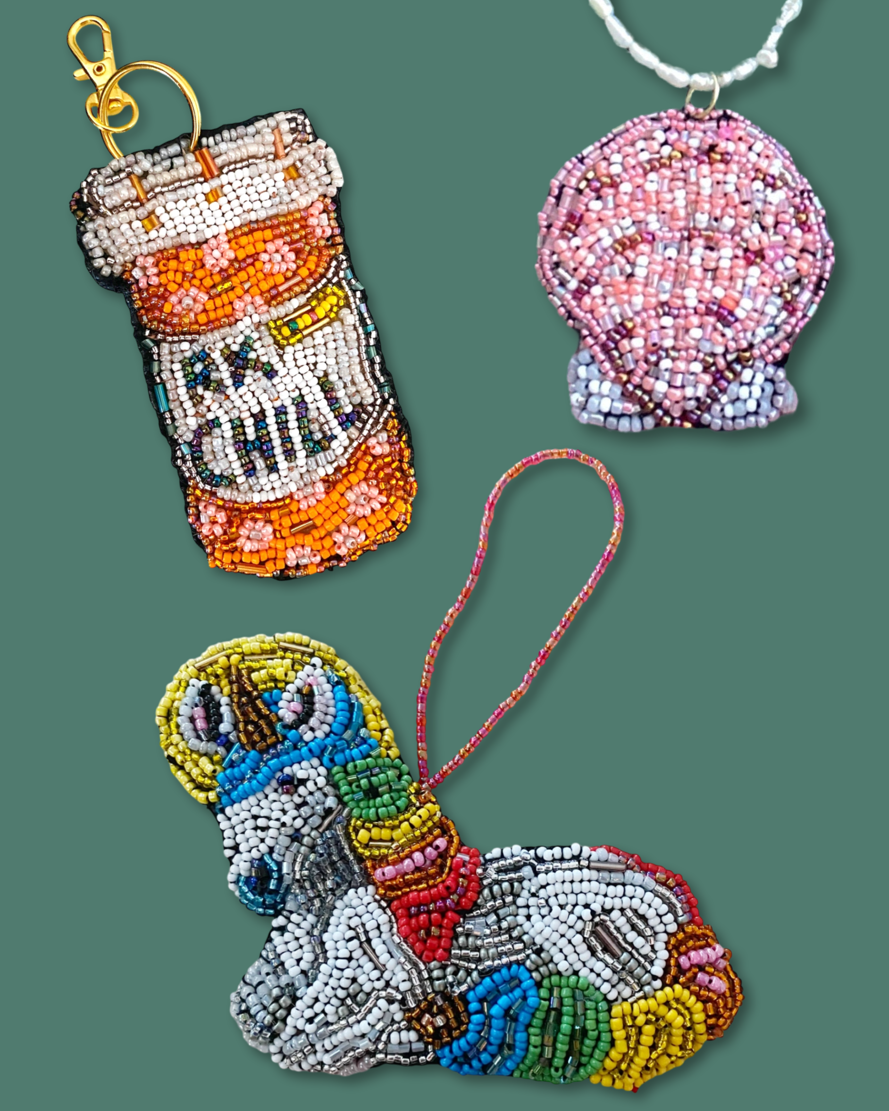 CUSTOM Petite Beaded Art