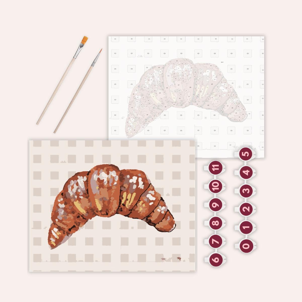 Croissant - Paint by Numbers Kit