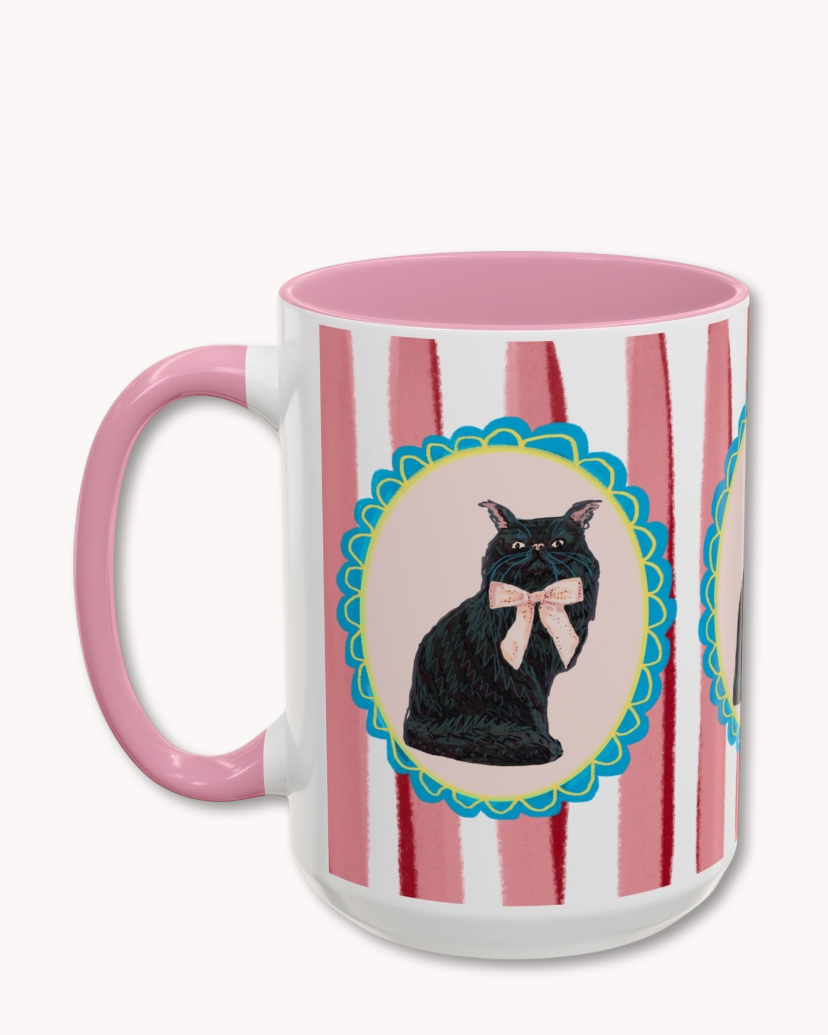 Black Persian Cat Coffee Mug 15oz