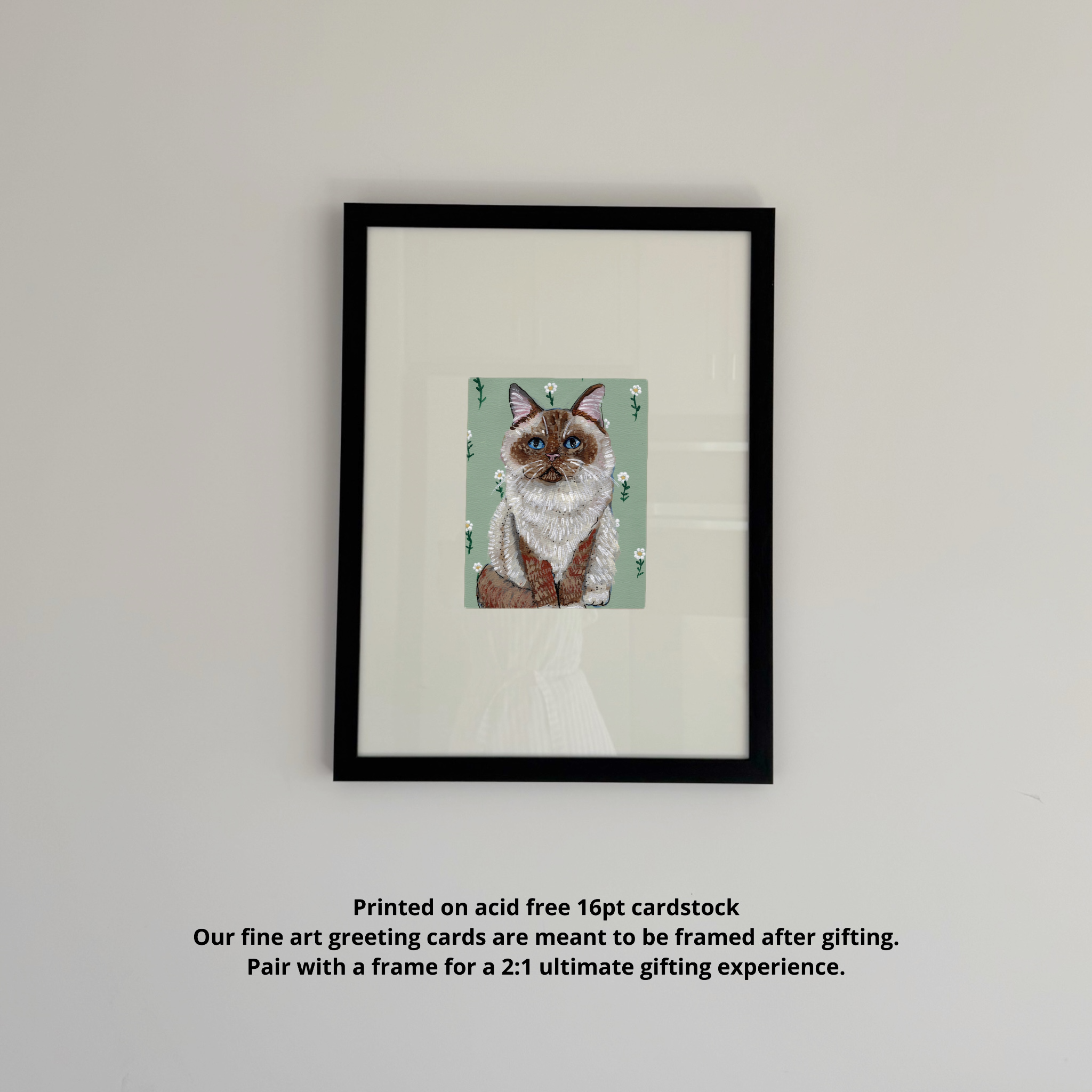 Ragdoll Cat Fine Art Greeting Card