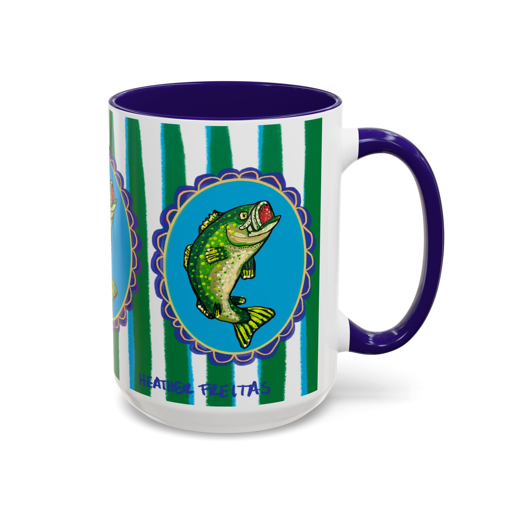 Bass Fish Coffee Mug 15oz